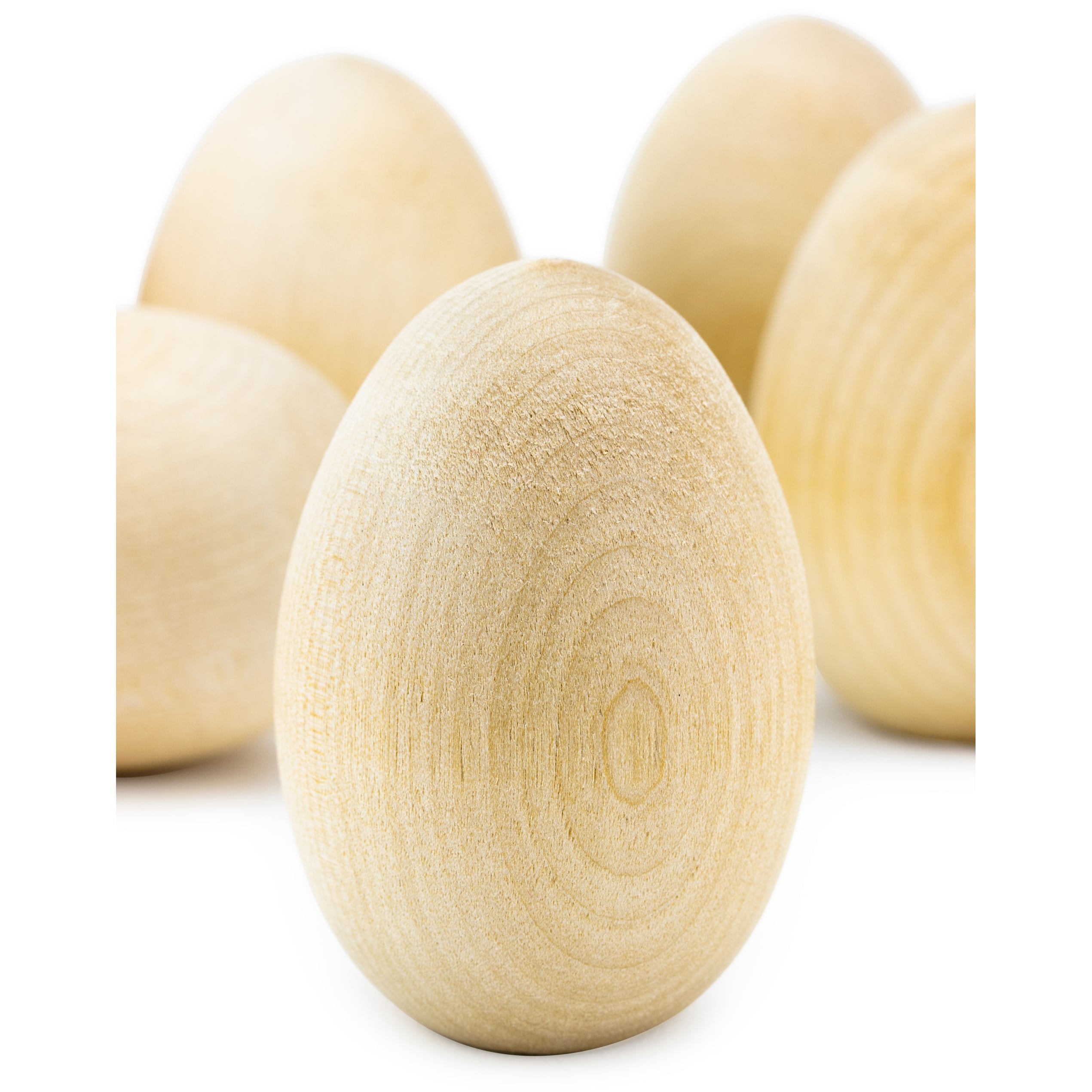 Hygloss&#xAE; 2.5&#x22; Wooden Eggs, 3ct.