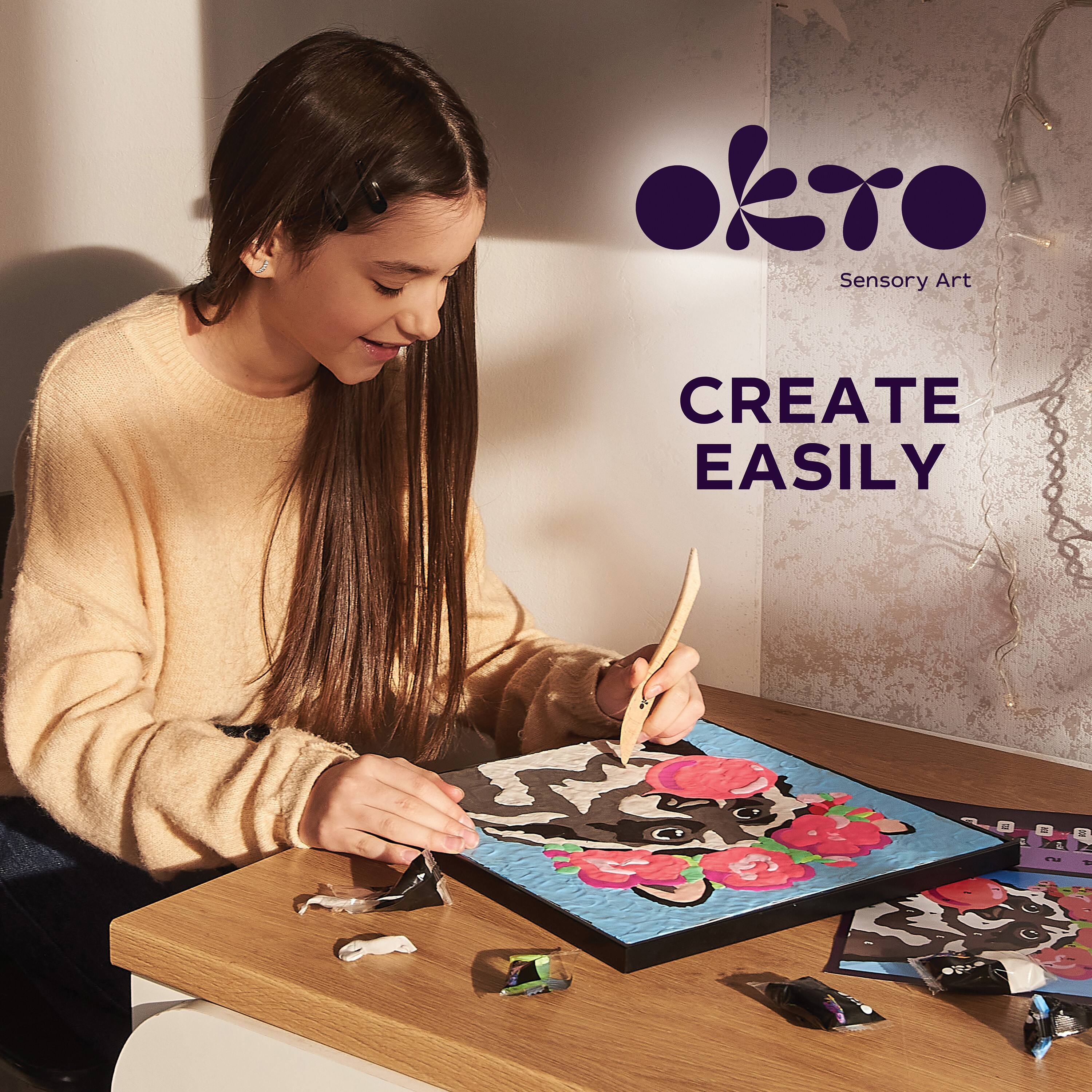 OKTO Raccoon Clay by Numbers Kit