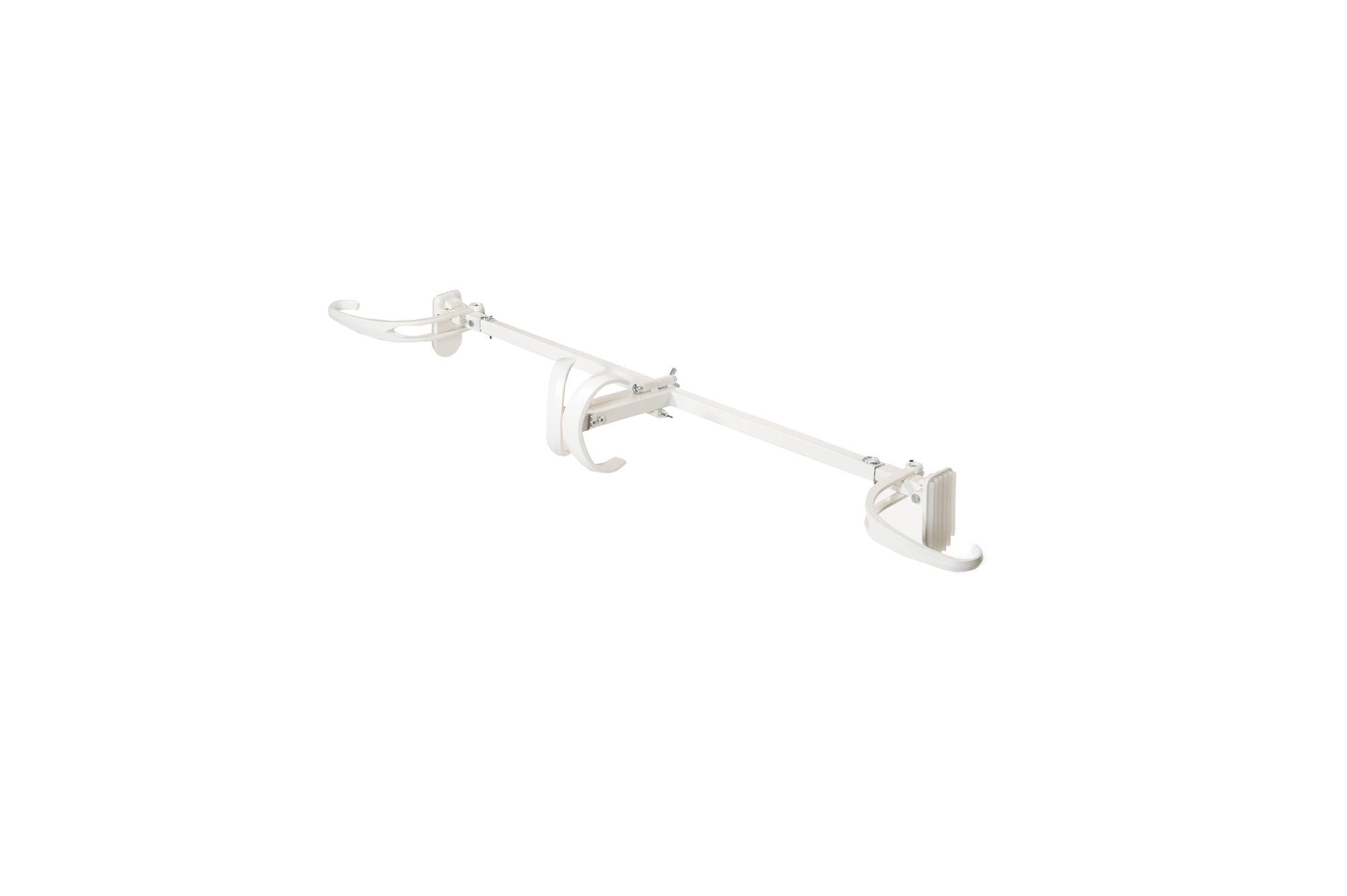 33&#x22; White Adjustable Garland Hanger for Double Door Frames