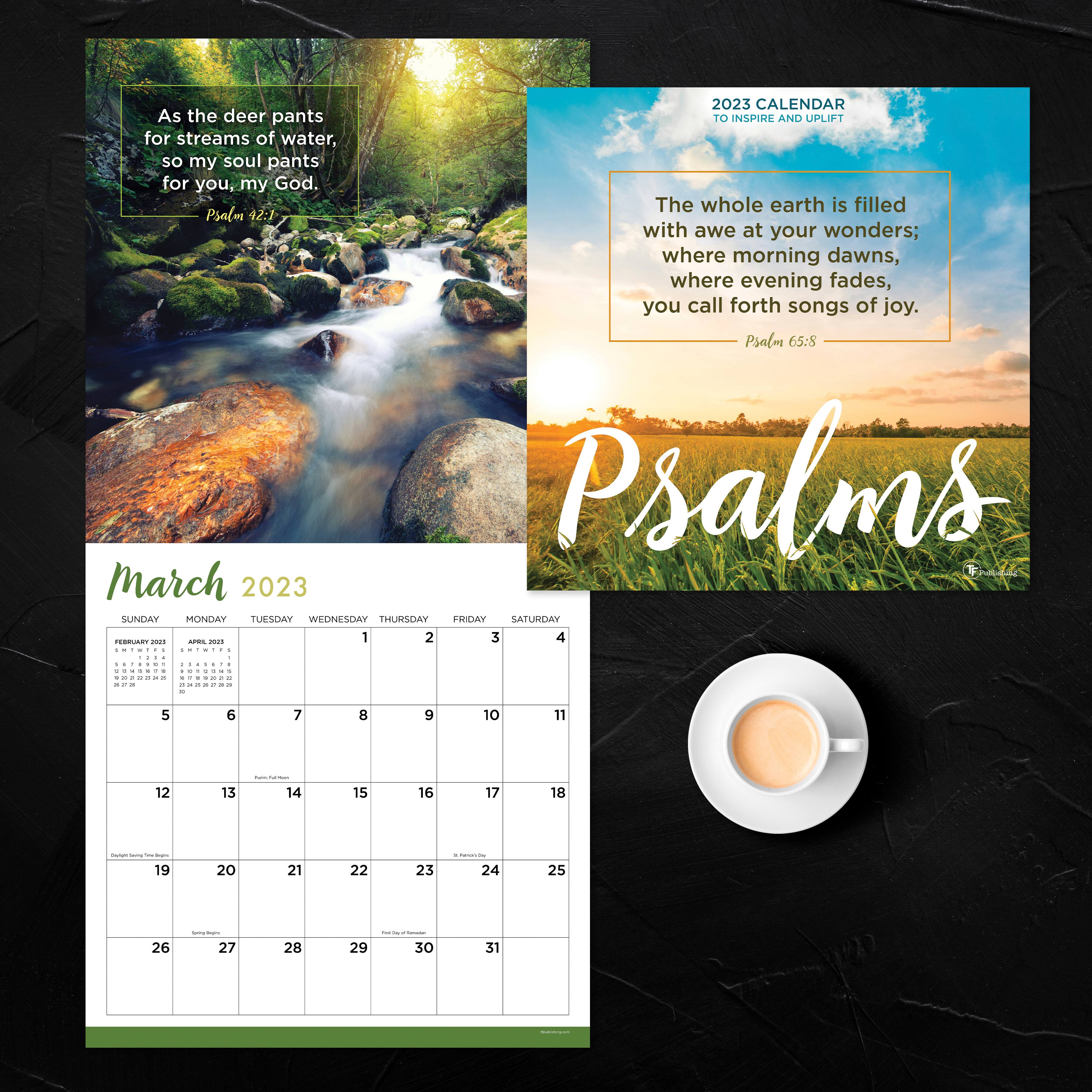 TF Publishing 2023 Psalms Wall Calendar Michaels