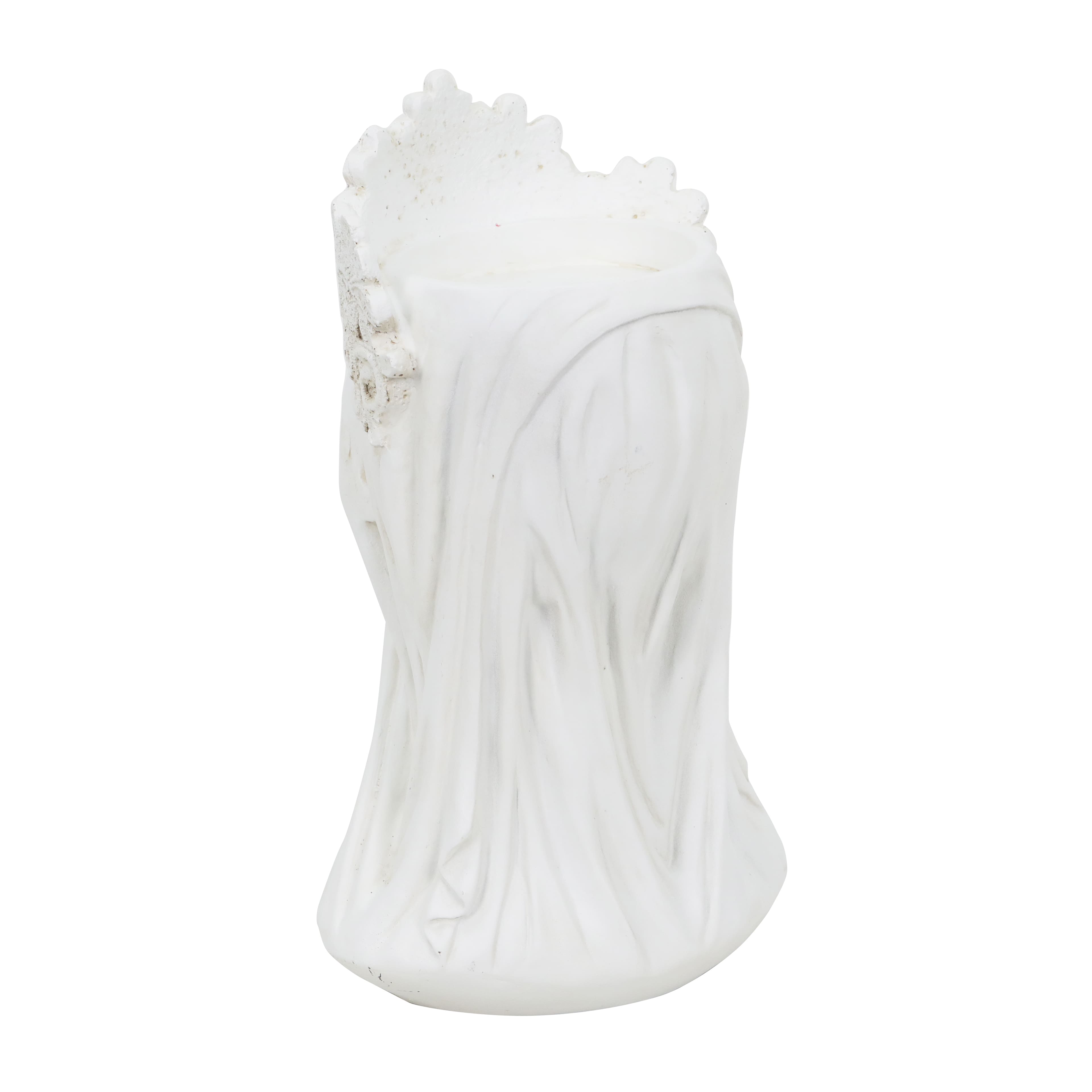 10&#x22; Skull with Veil Pillar Candle Holder by Ashland&#xAE;