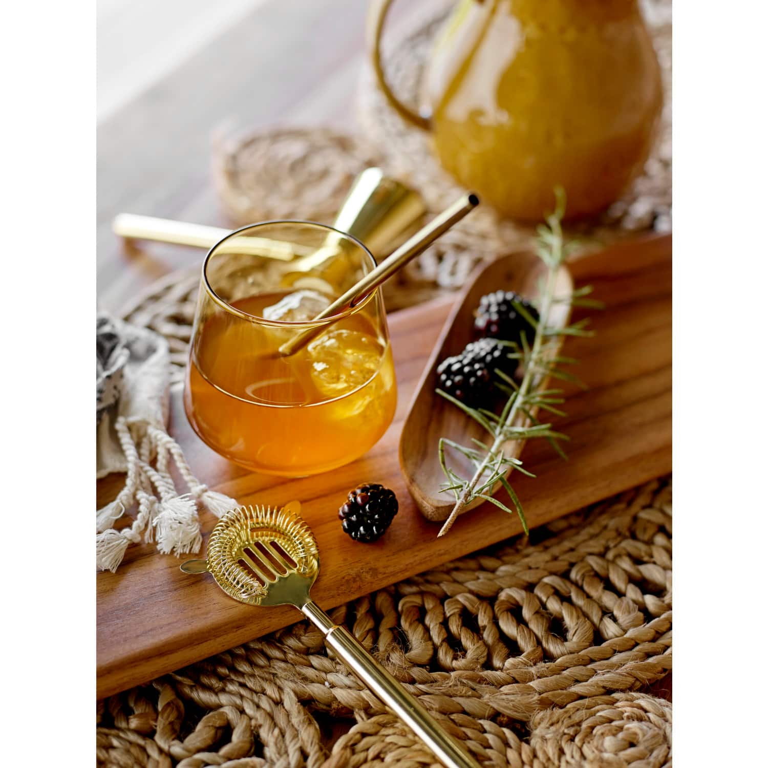 Hello Honey&#xAE; 12oz. Amber Round Drinking Glasses, 4ct.