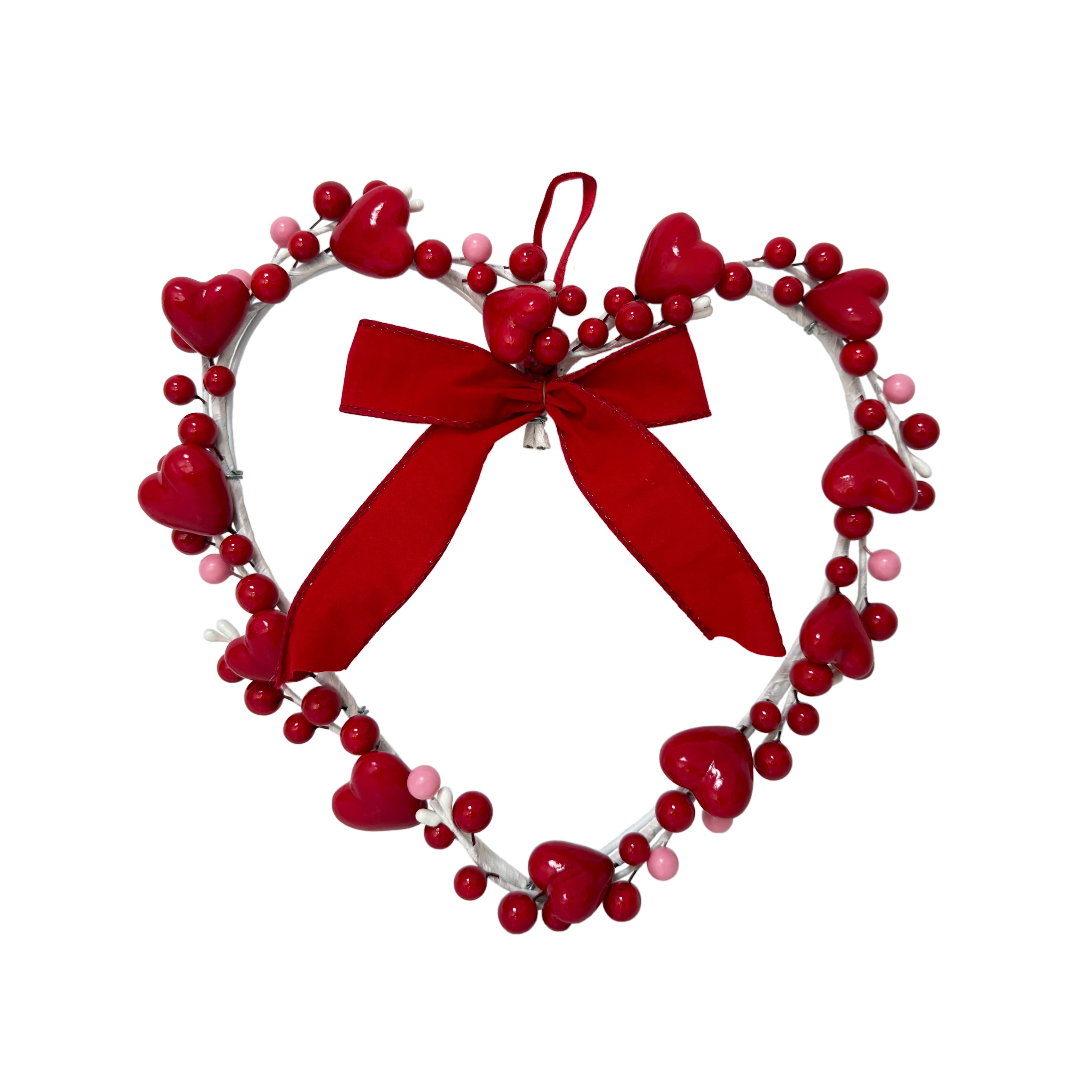 11.5" Berry Heart Shaped Wreath by Celebrate It™
