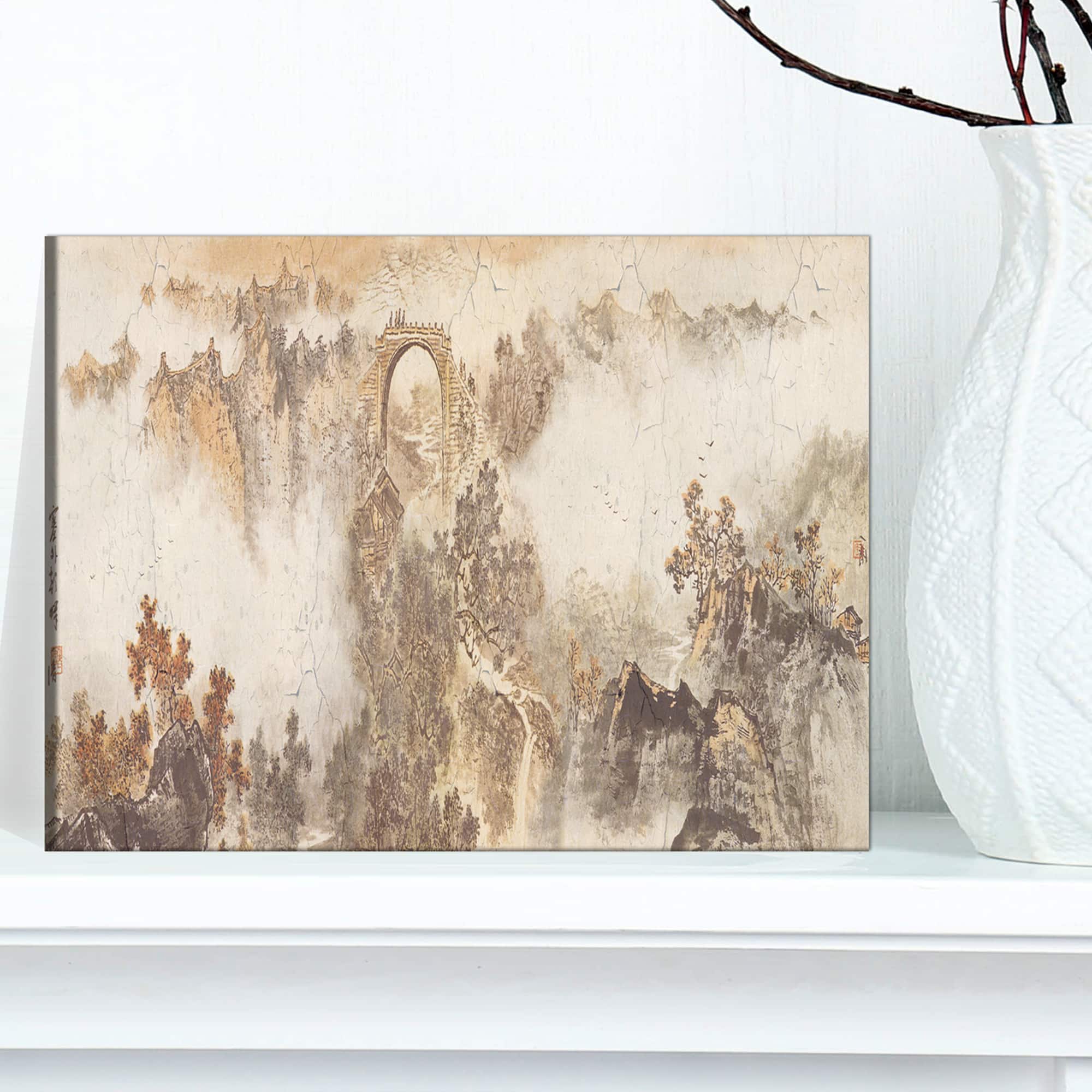 Designart - Nature in Vintage Style - Landscape Photography Canvas Print