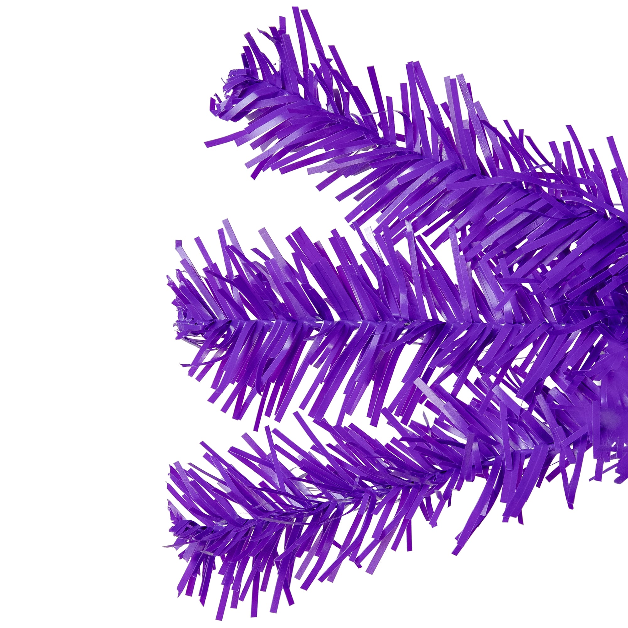 6ft. Pre-Lit Purple Medium Pine Artificial Christmas Tree, Clear Lights