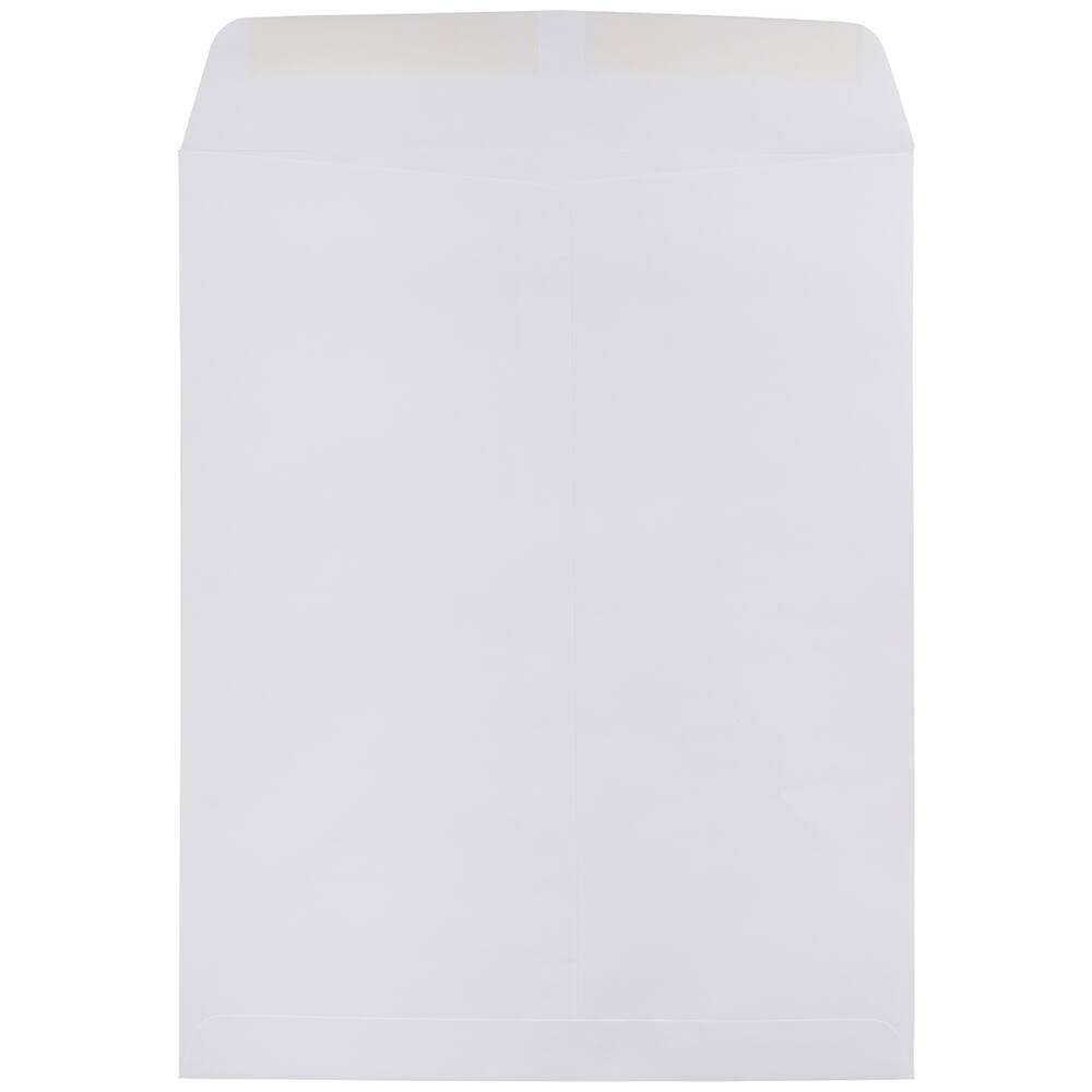 JAM Paper 11.5" x 14.5" White Open End Catalog Commercial Envelopes