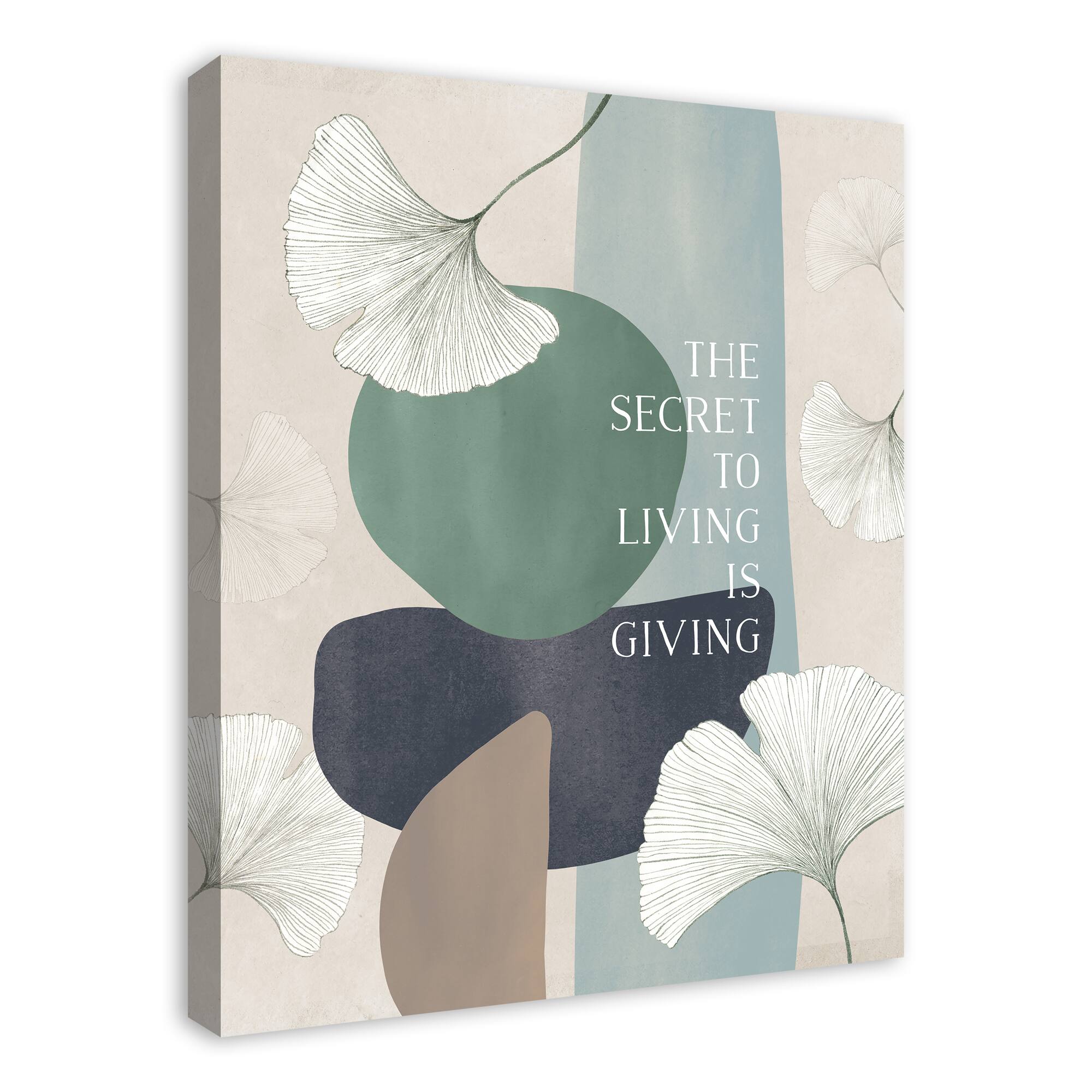 Living is Giving Canvas Wall Art