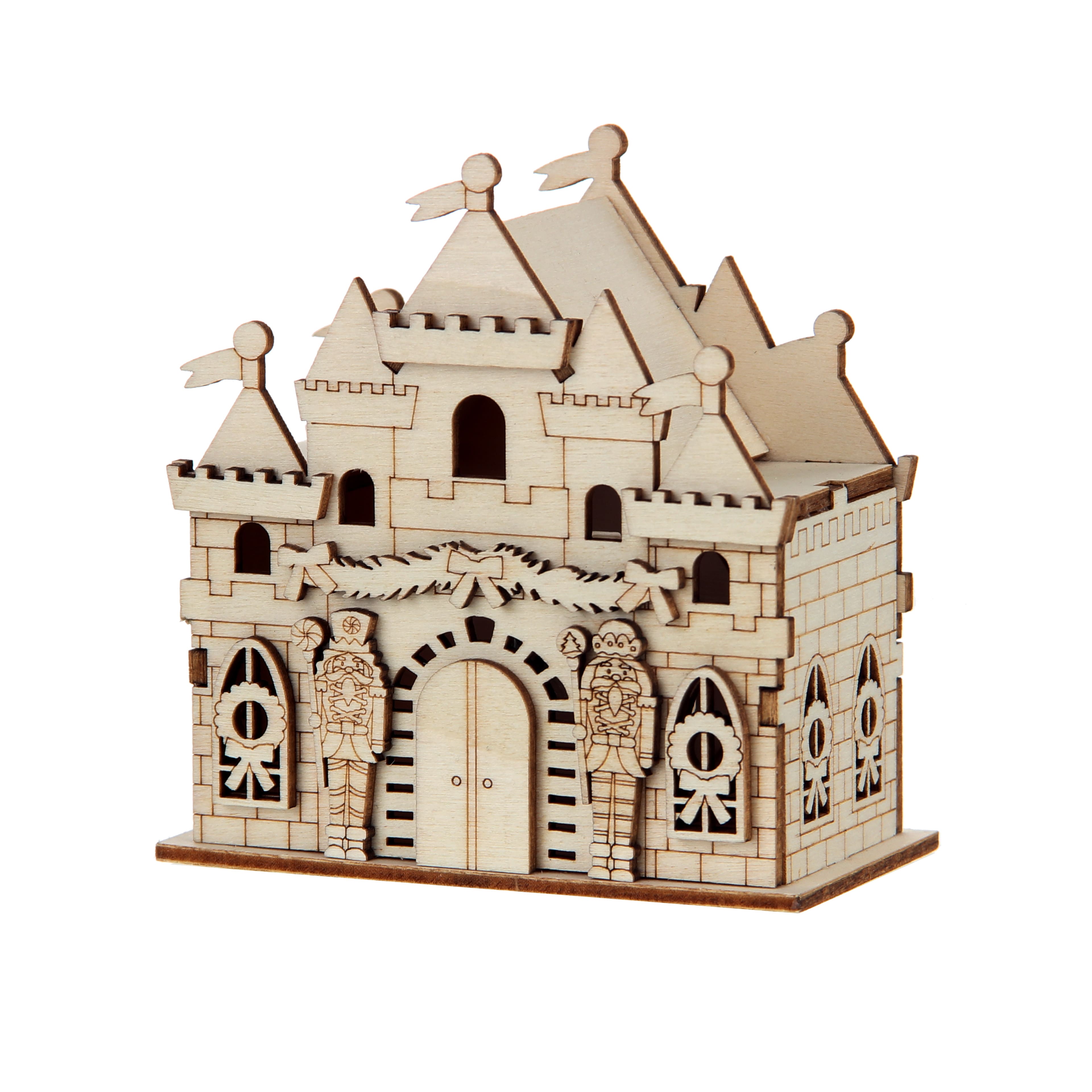 DIY LED Wood Village Castle by Make Market&#xAE;
