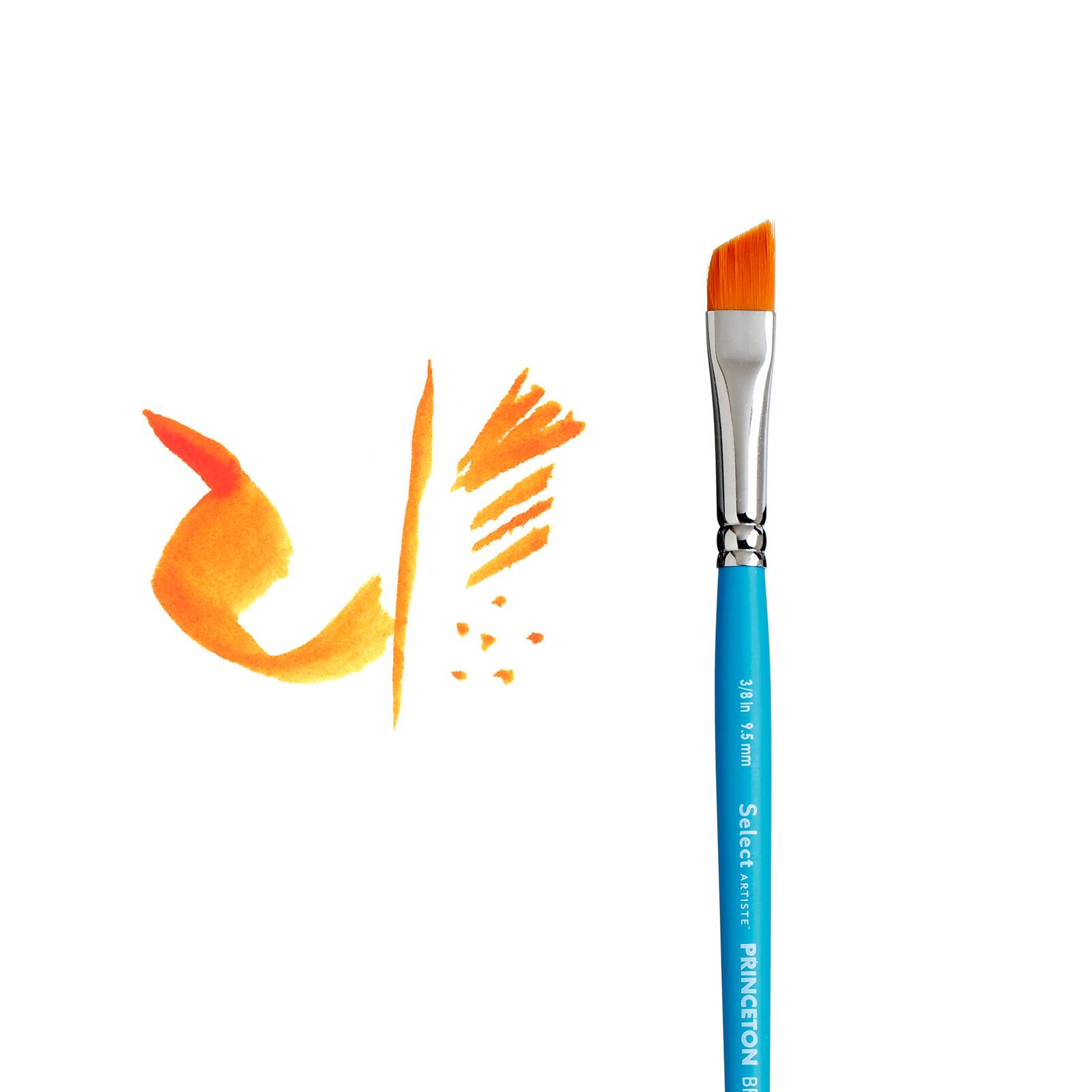 12 Pack: Princeton™ Select™ Artiste Series 3750 Short Handle Angle Shader Brush