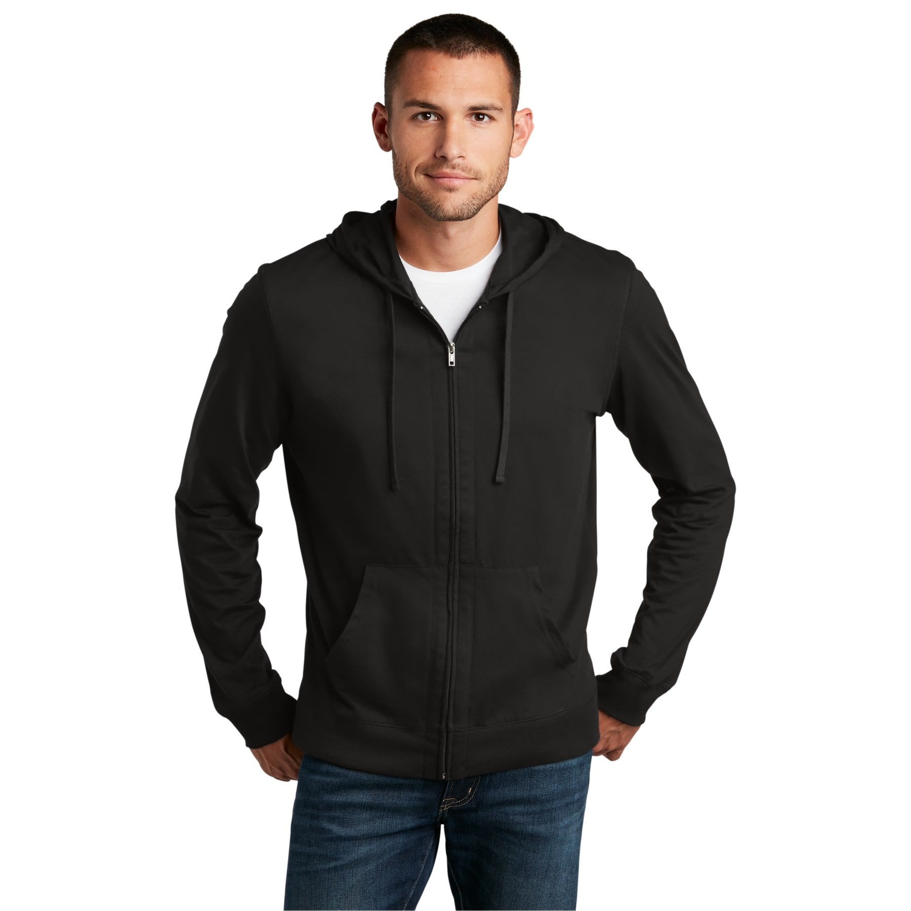 District&#xAE; Jersey Full-Zip Hoodie