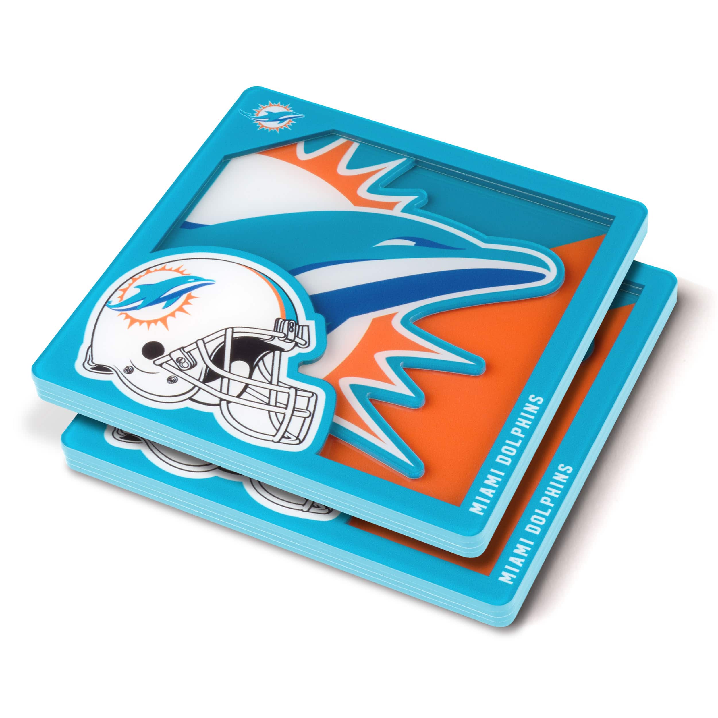NFL 3D Logo Series Coaster Set