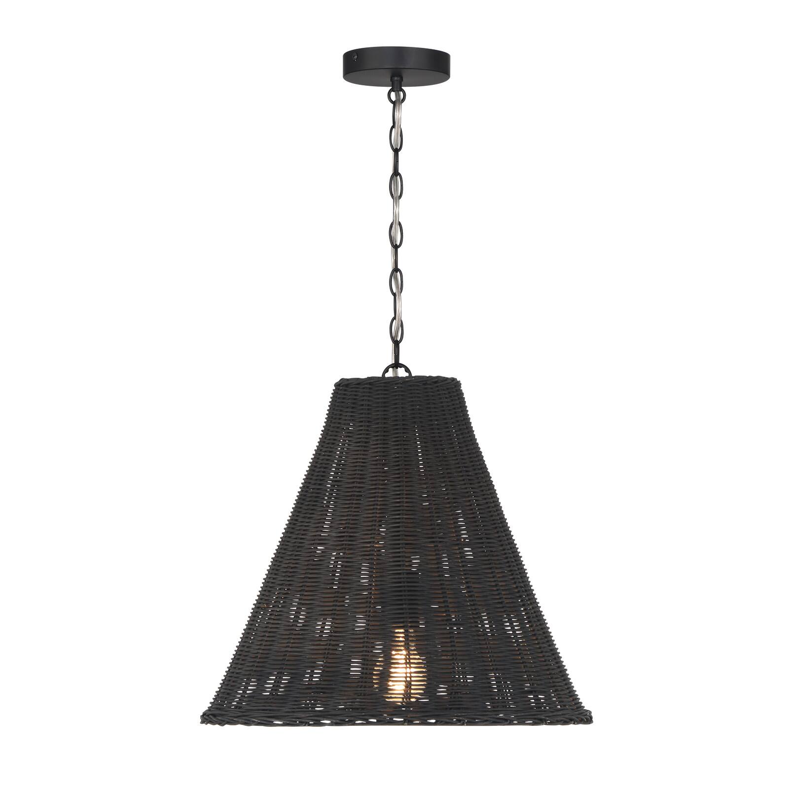 Hello Honey&#xAE; Rattan Taper Pendant Light
