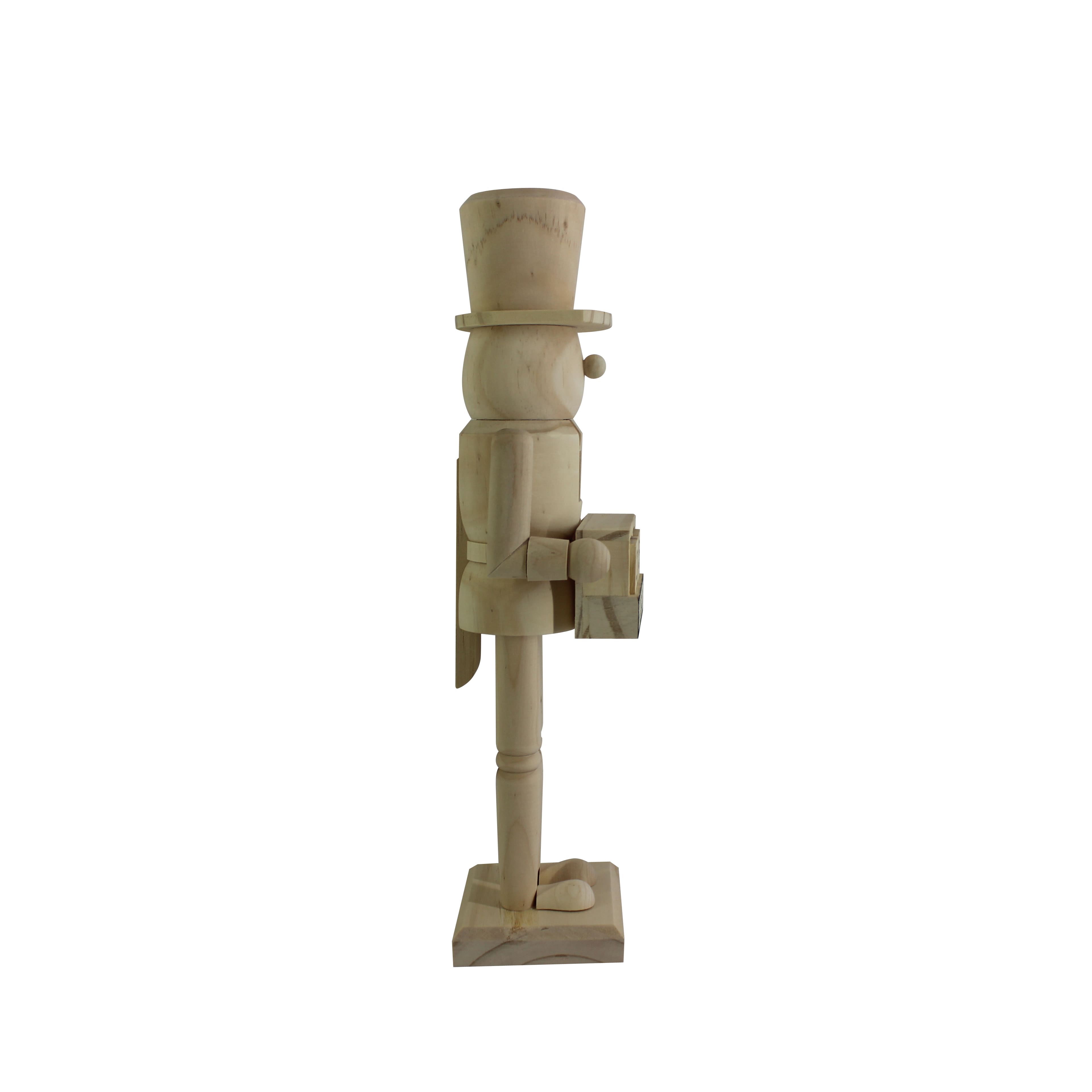 14&#x22; Soldier with Countdown DIY Pinewood Nutcracker by Make Market&#xAE;