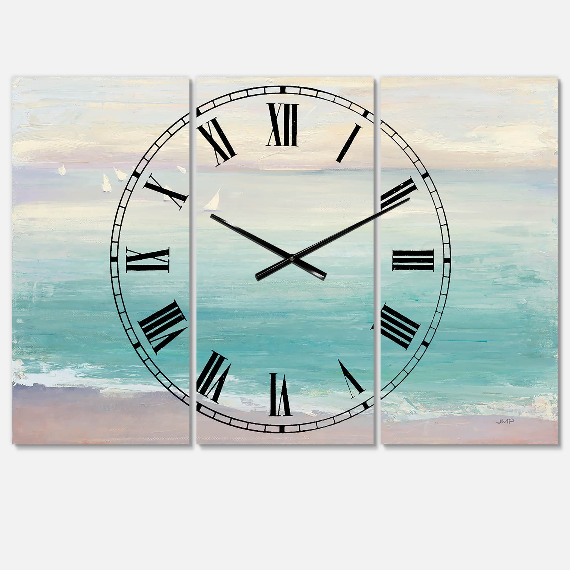 Designart &#x27;From The Shore Traditional Multipanel Wall Clock