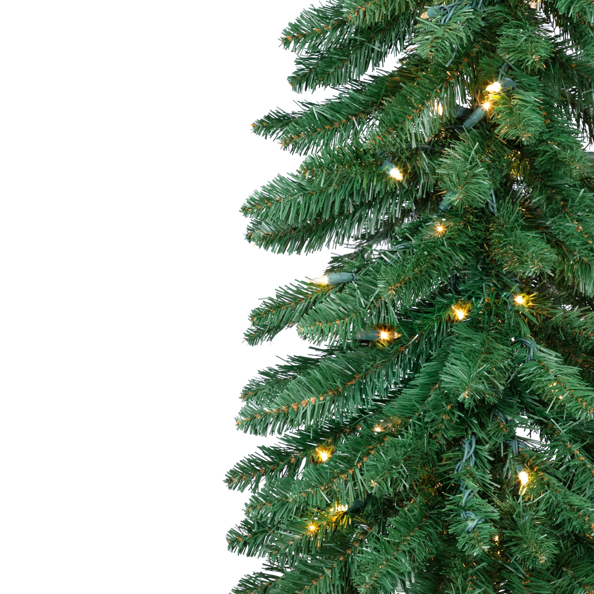 5ft. Pre-Lit Pencil Alpine Artificial Christmas Tree, Clear Lights
