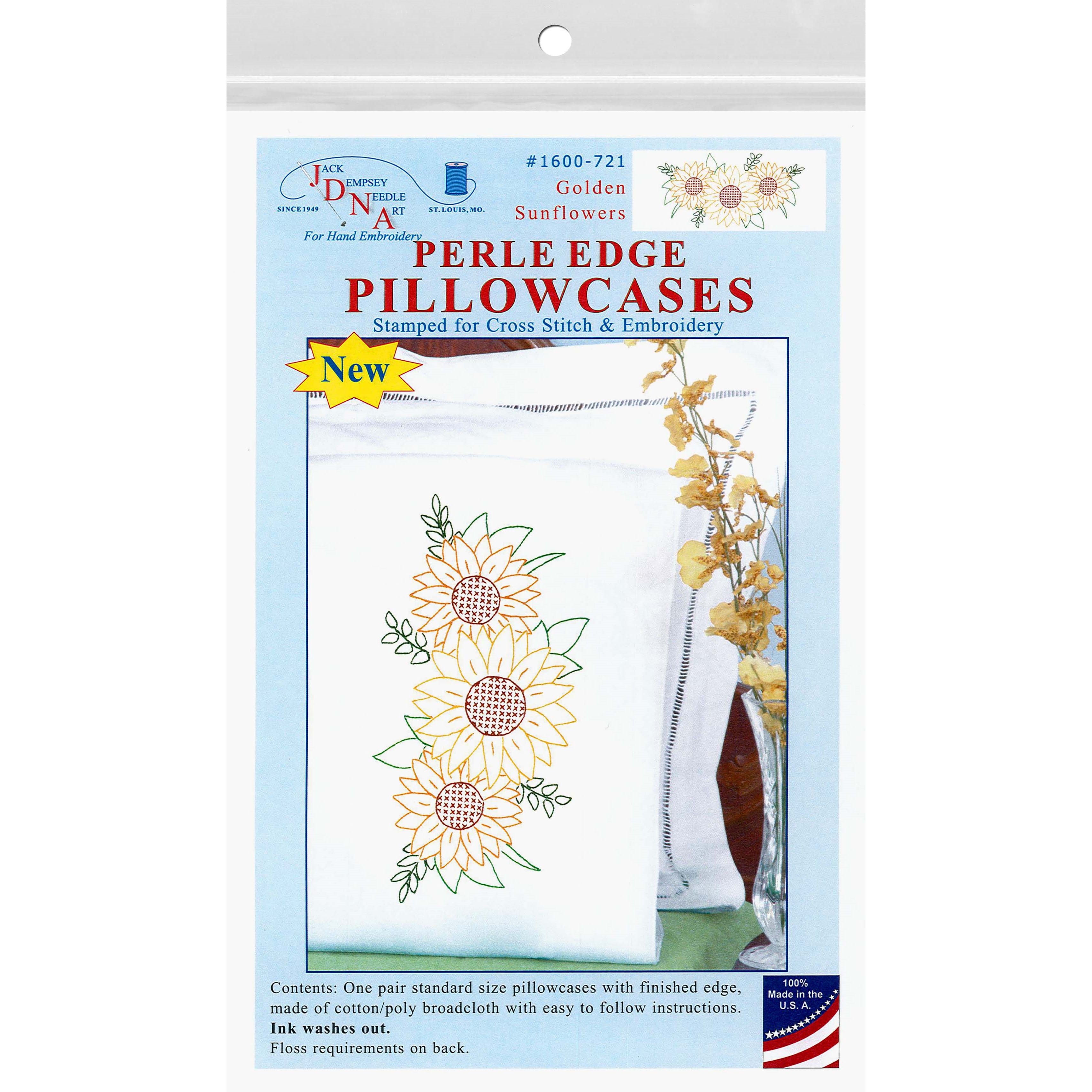 Jack Dempsey Golden Sunflowers Pillowcase