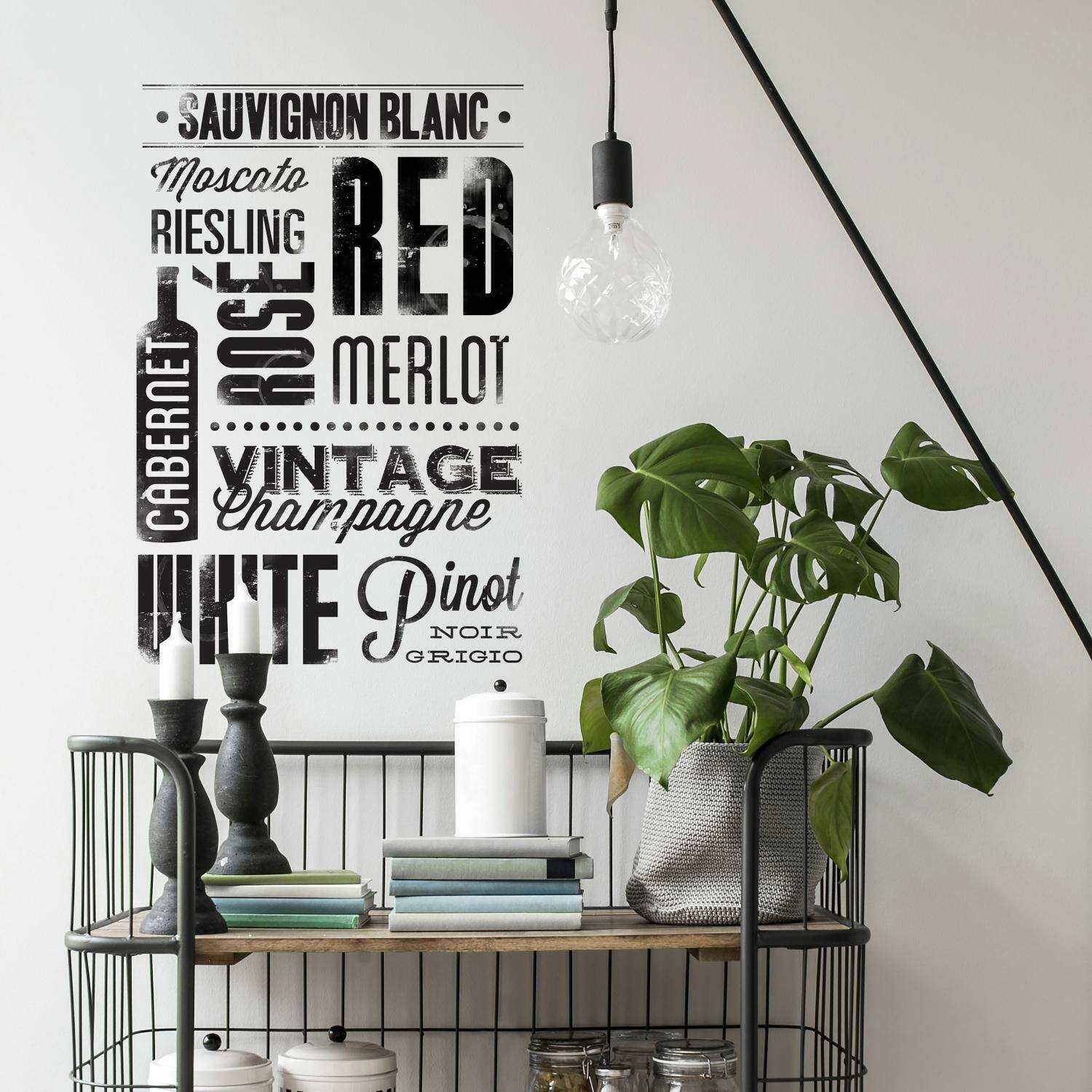 RoomMates Wine Lovers Peel & Stick Wall Decals