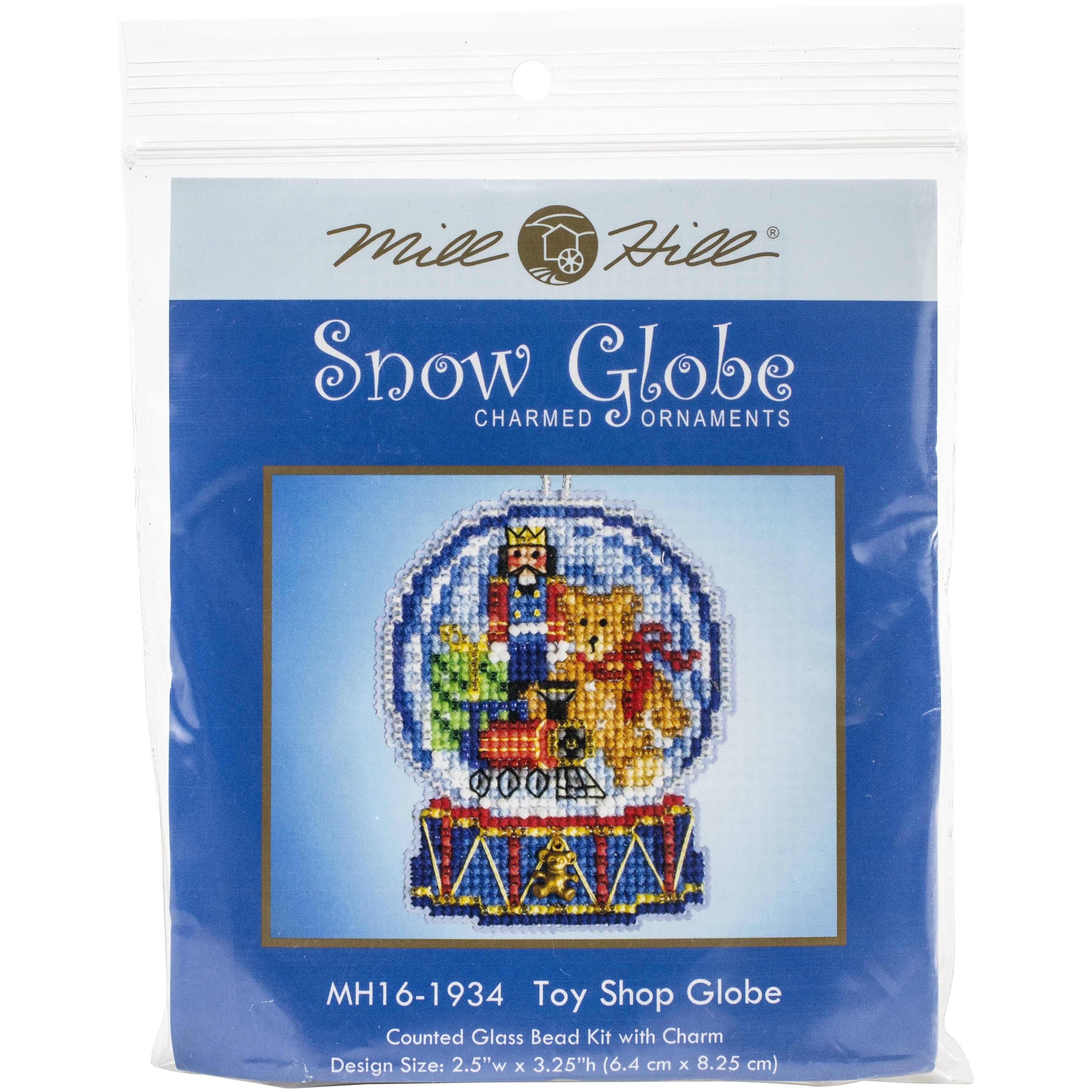 Mill Hill® Toy Shop Snow Globe Ornament Beaded Counted Cross Stitch Kit