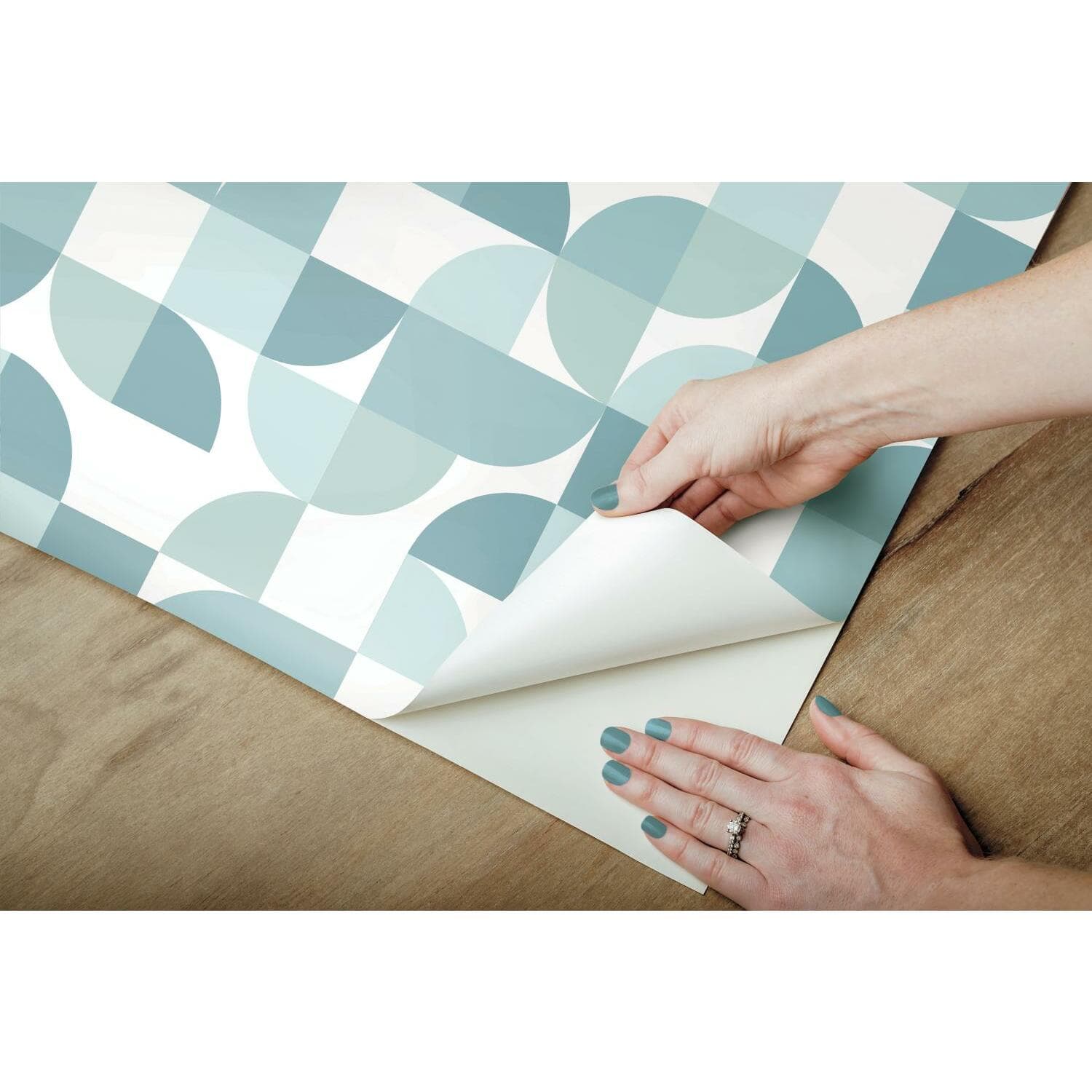 RoomMates Mid-Century Geometric Peel & Stick Wallpaper