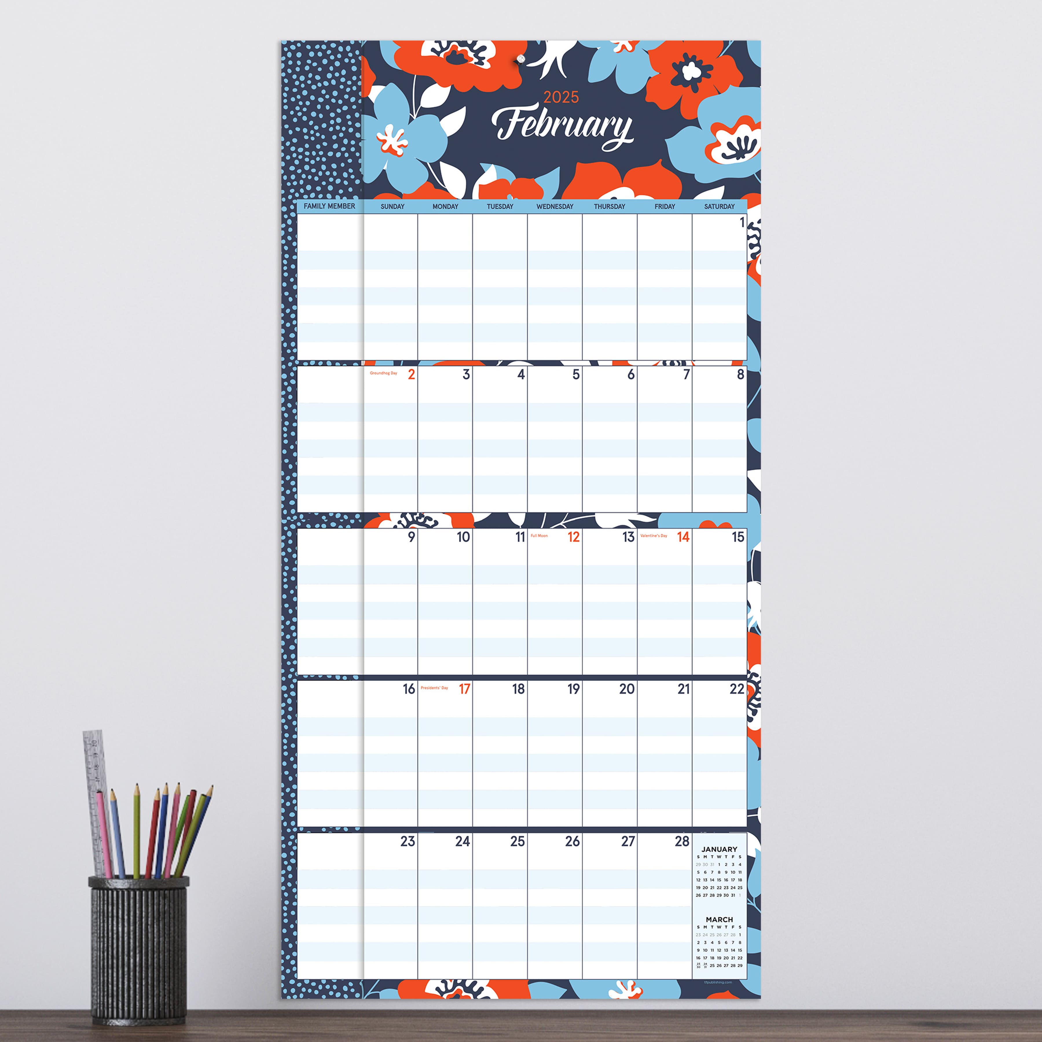 TF Publishing 2025 Mom&#x27;s Manager Wall Calendar