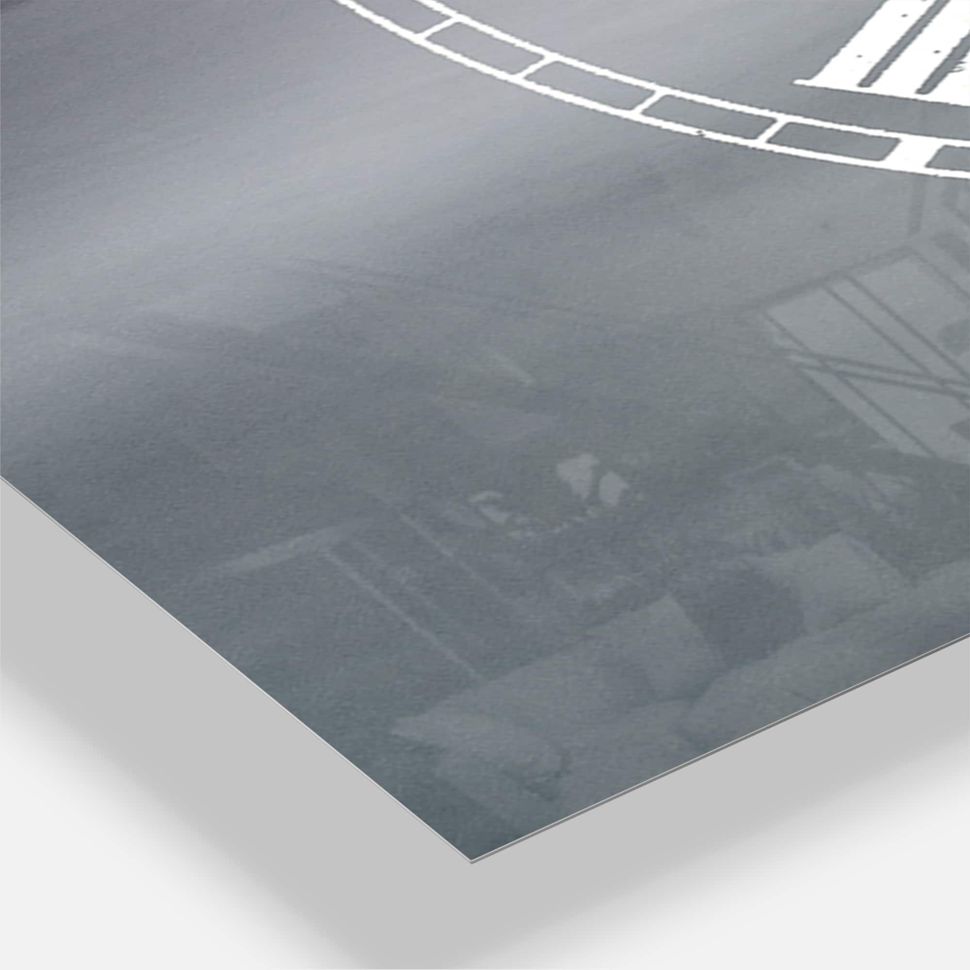 Designart 'Pier And Boats At Seashore Beach Style Multipanel Wall Clock