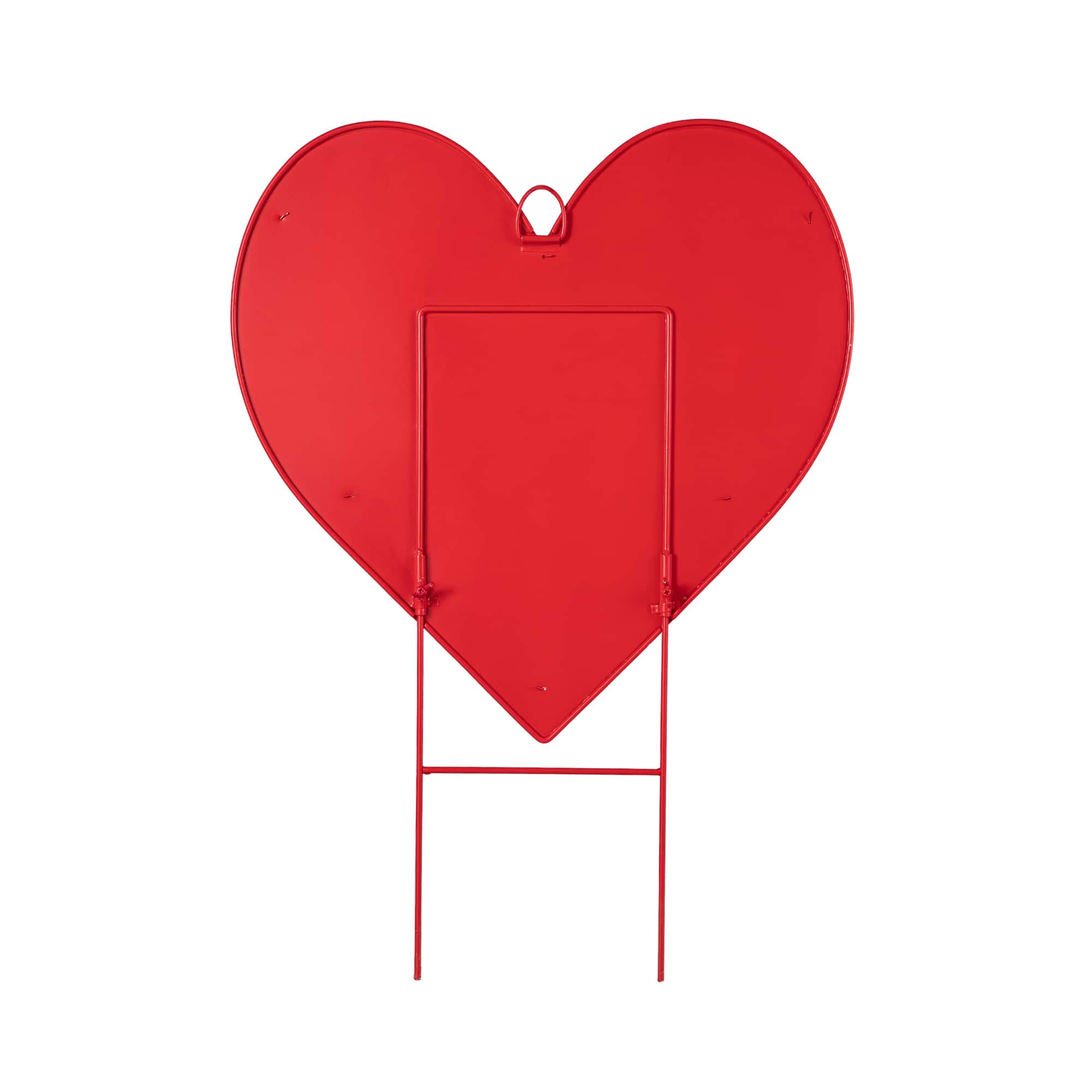 Glitzhome® 24" Metal Happy Valentine's Day Heart Yard Stake