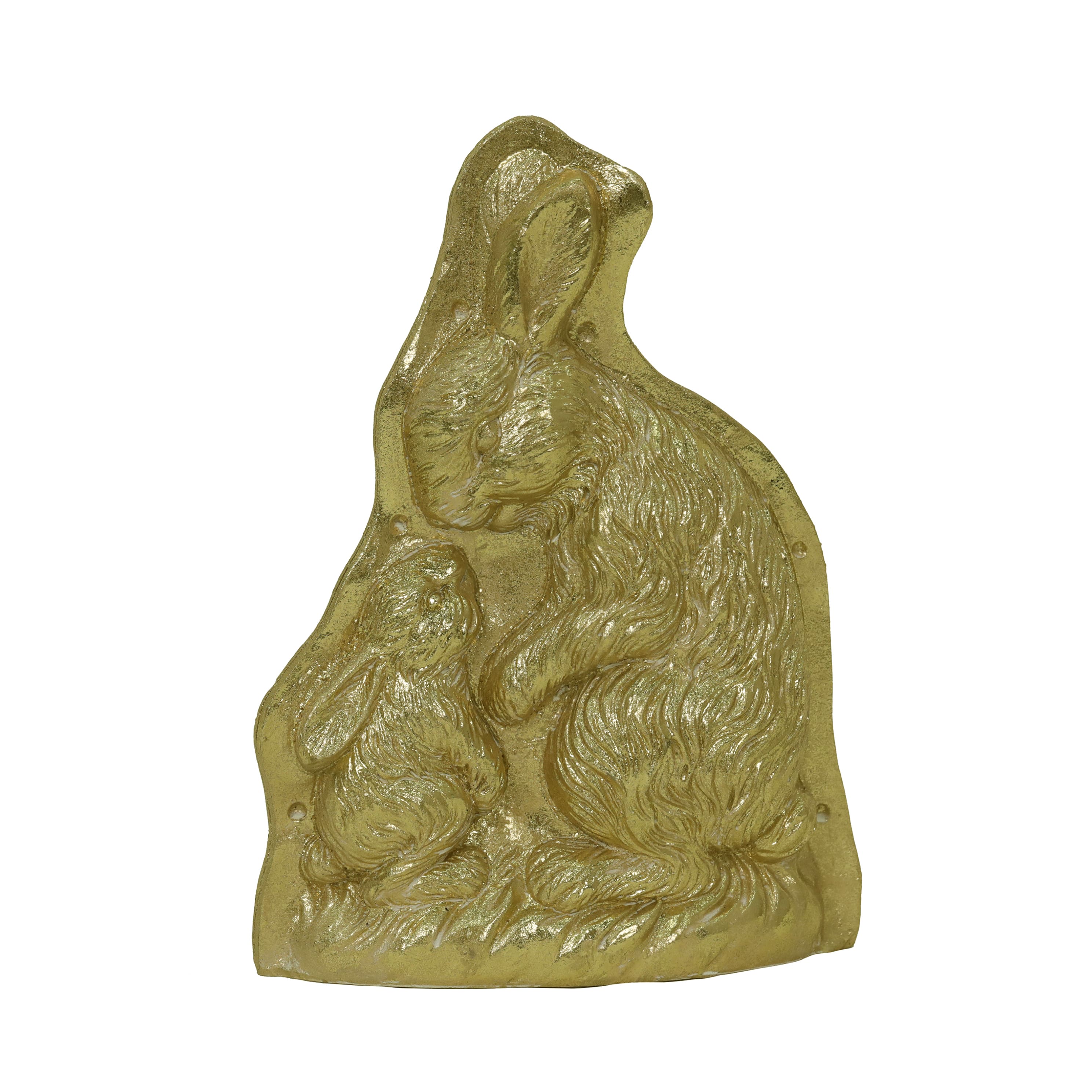 7.5&#x22; Gold Decorative Chocolate Bunnies Mold Tabletop Accent by Ashland&#xAE;