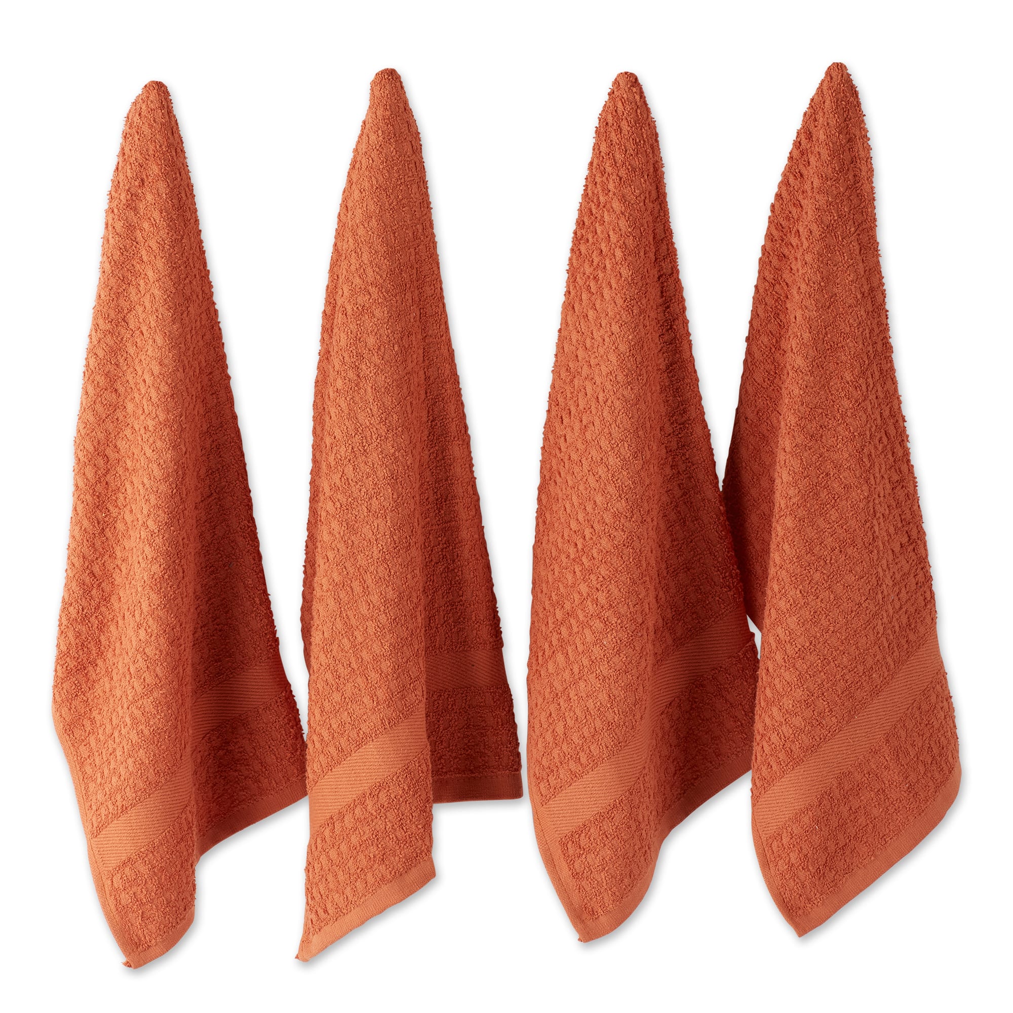 DII® Solid Spice Waffle Terry Dishtowel (Set of 4)