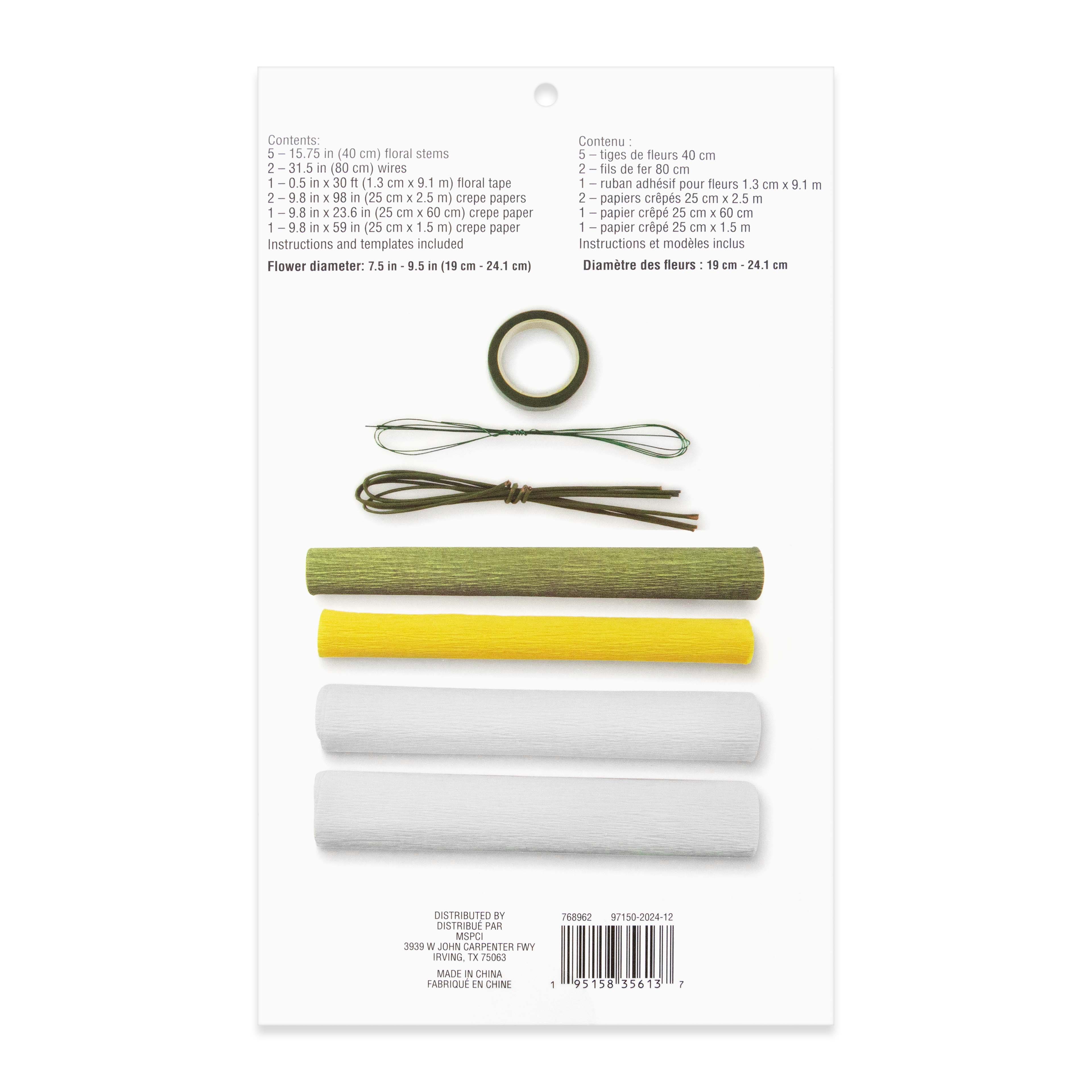Large Daisy Crepe Paper Flower Kit by Recollections&#x2122;