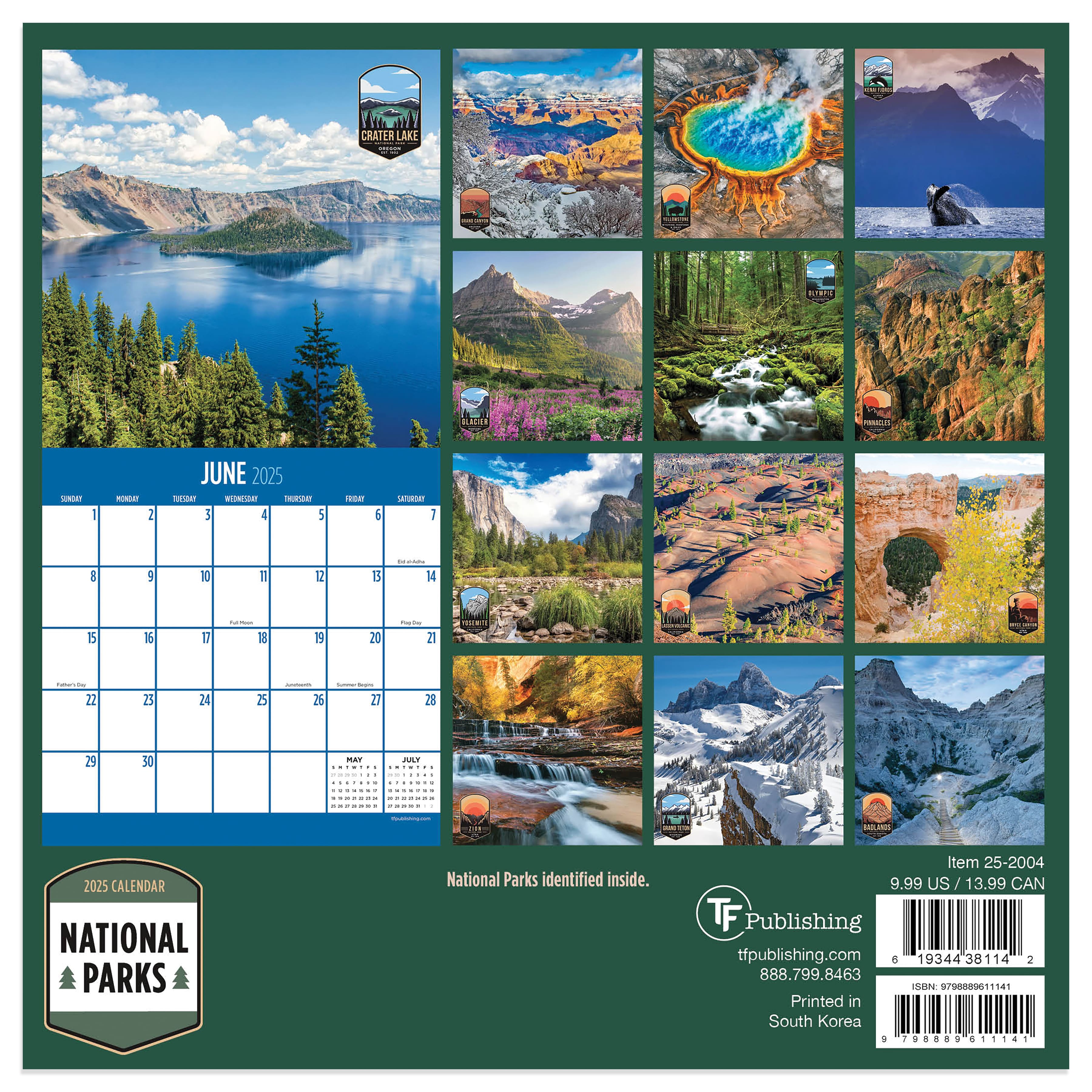 TF Publishing 2025 National Parks Mini Calendar | Michaels