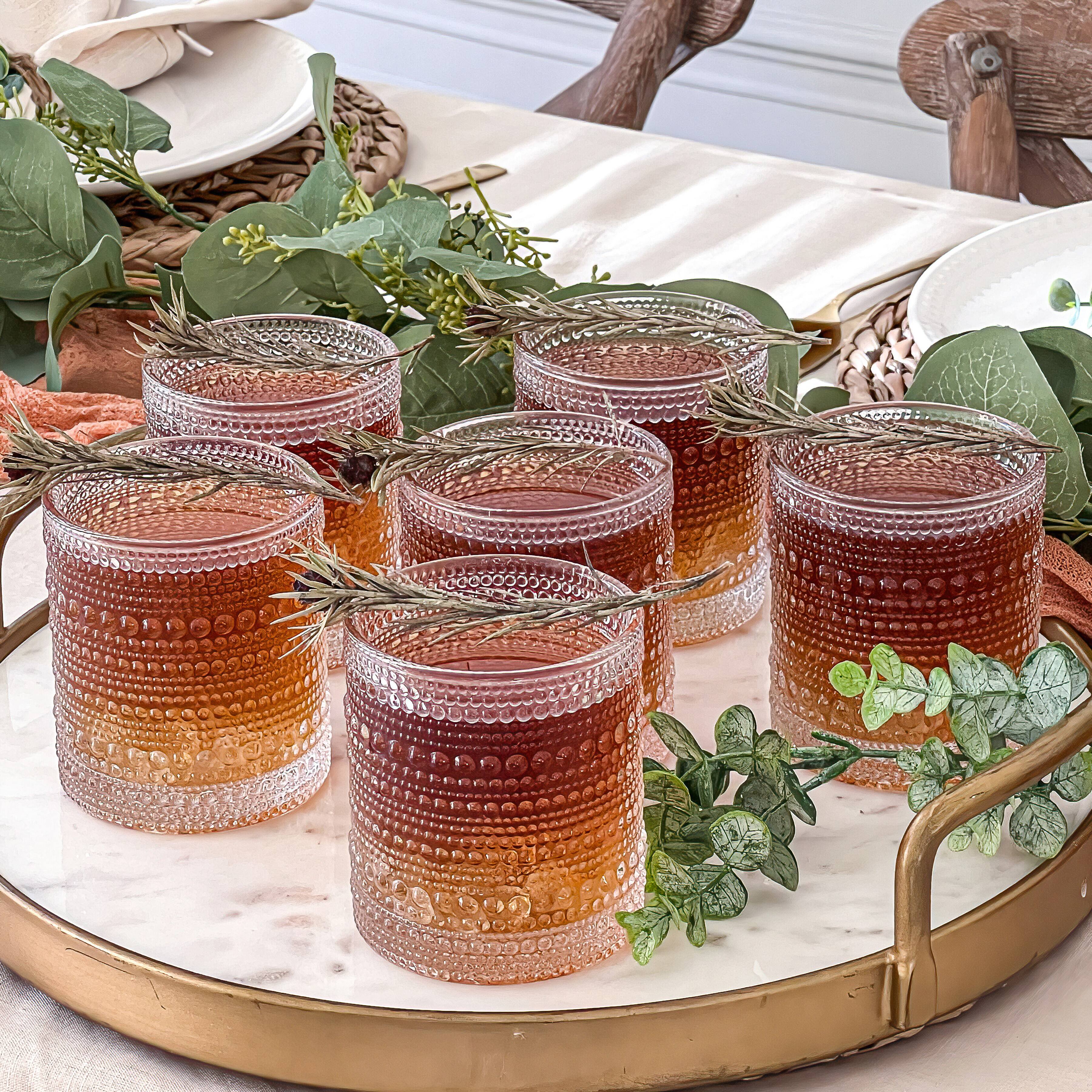 Kate Aspen® 10oz. Textured Beaded Glass Set