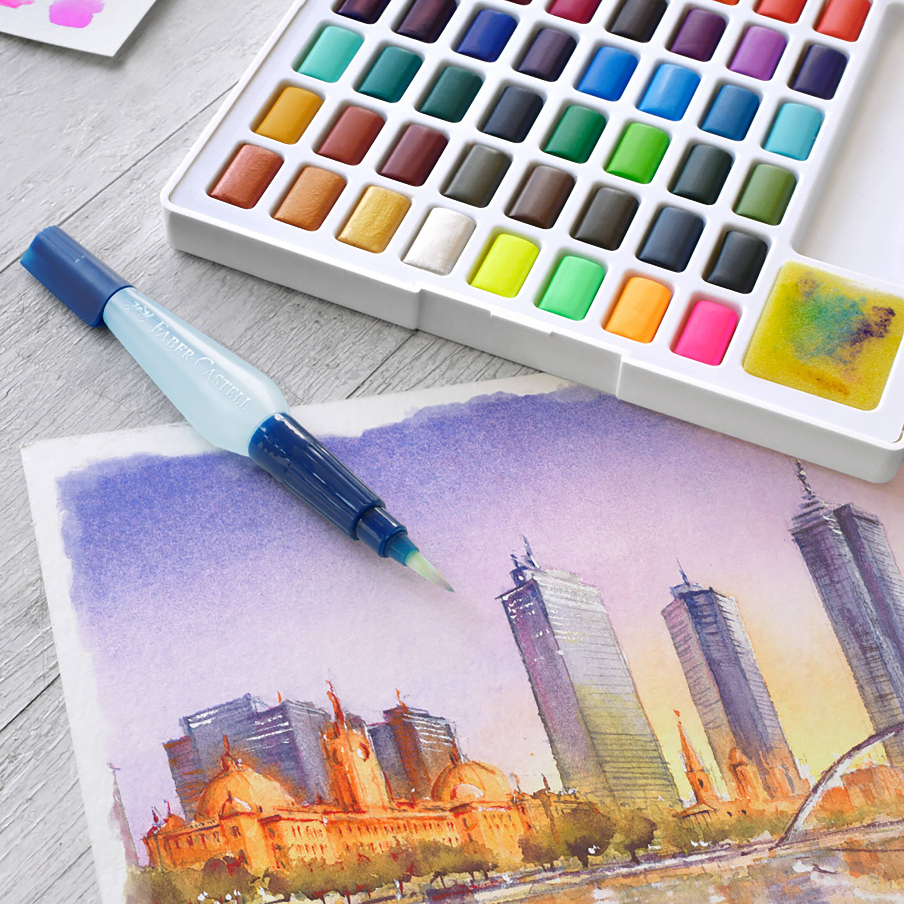 Faber-Castell 48 Color Watercolor Pan Set