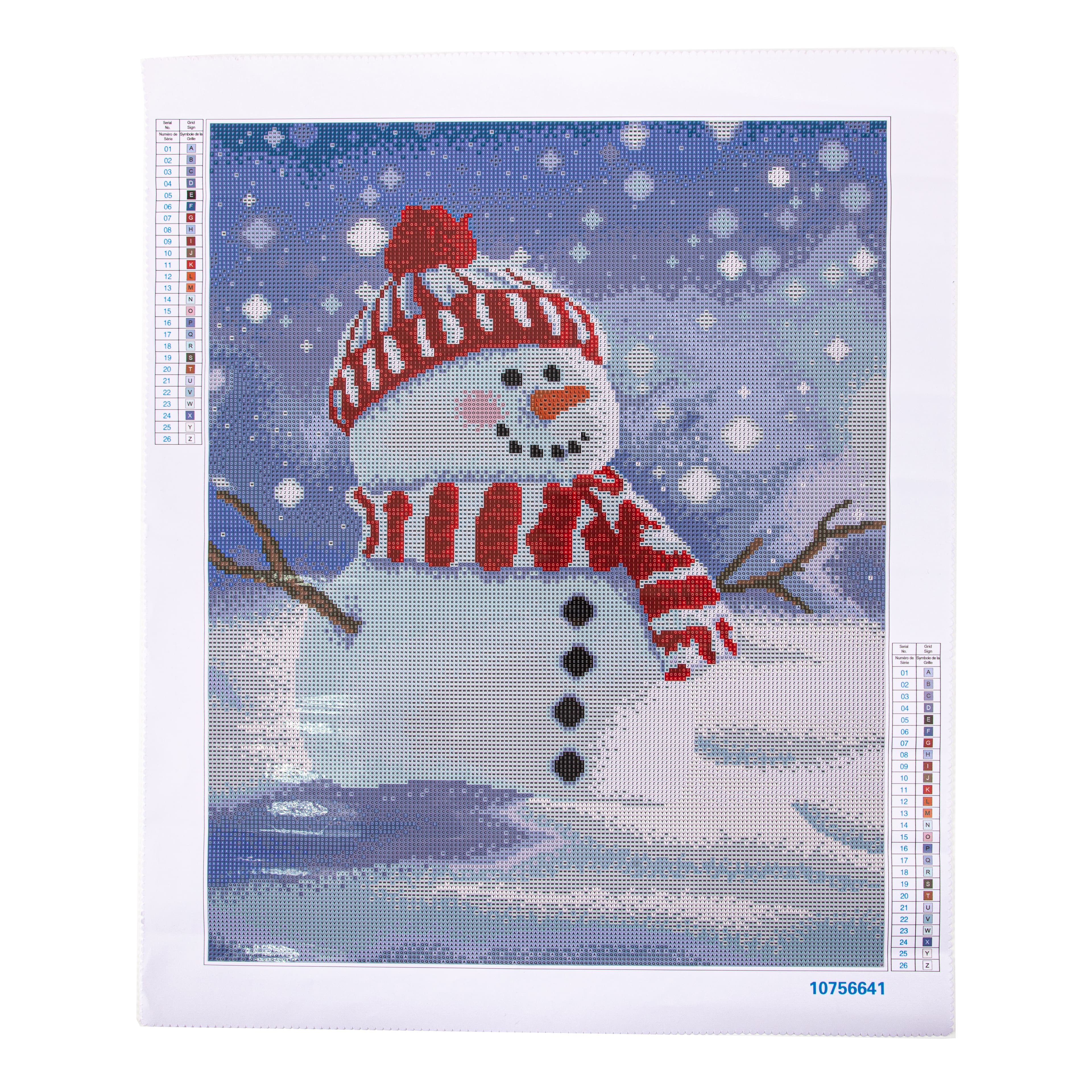 16&#x22; x 20&#x22; Snowman Diamond Art Kit by Make Market&#xAE;