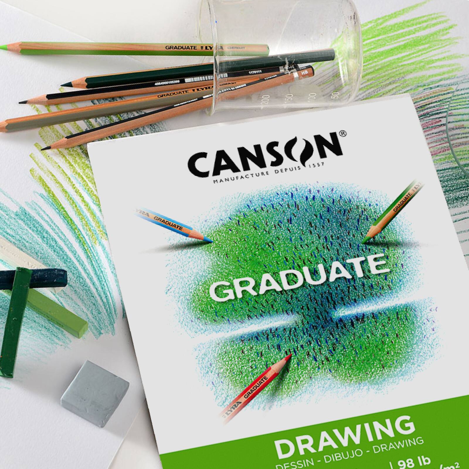 Canson® Graduate Foldover Drawing Pad, 9" x 12"