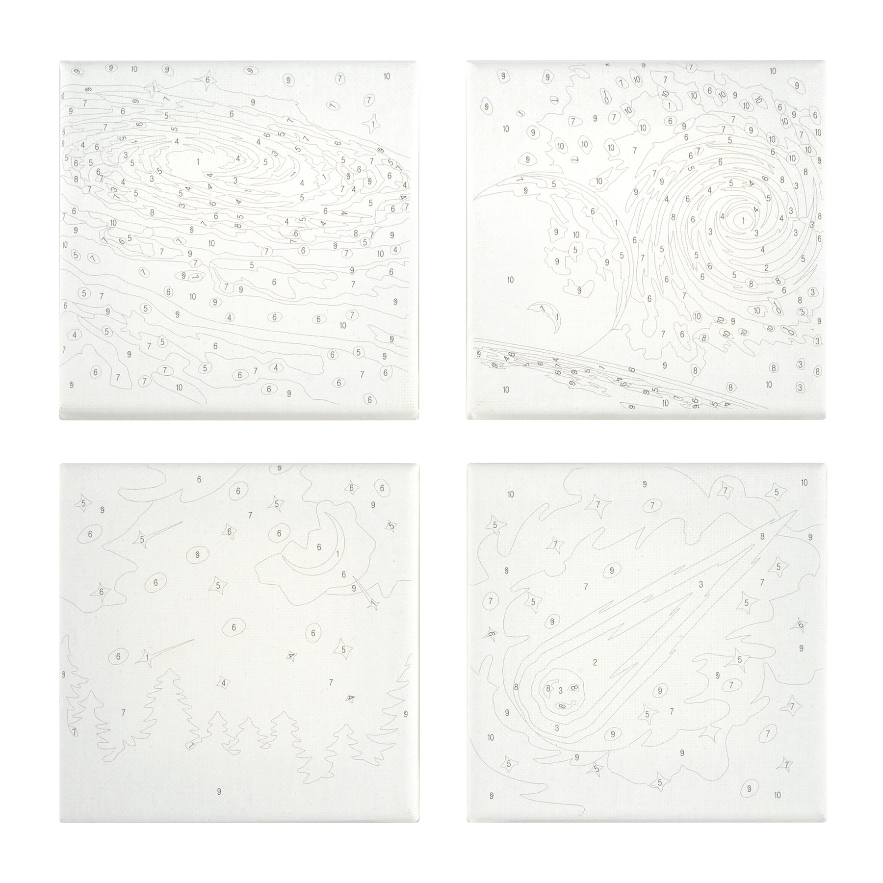 Galaxy Paint-by-Number Gallery Mini Kit by Artist's Loft®