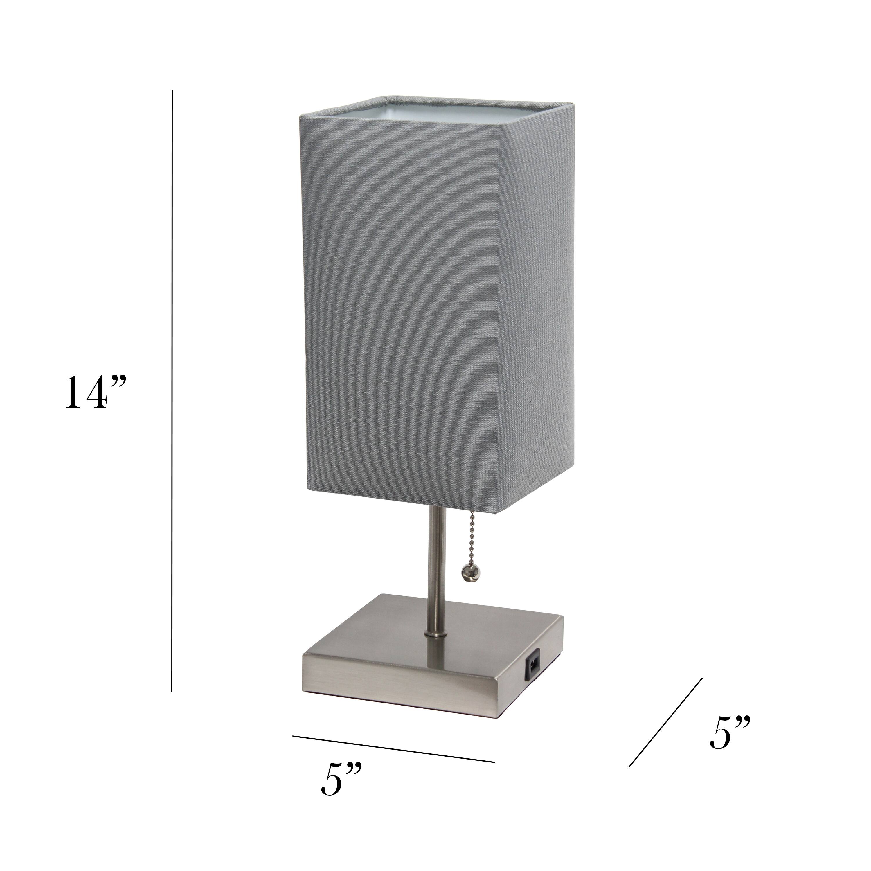Simple Designs Stick Lamp with USB Charging Port