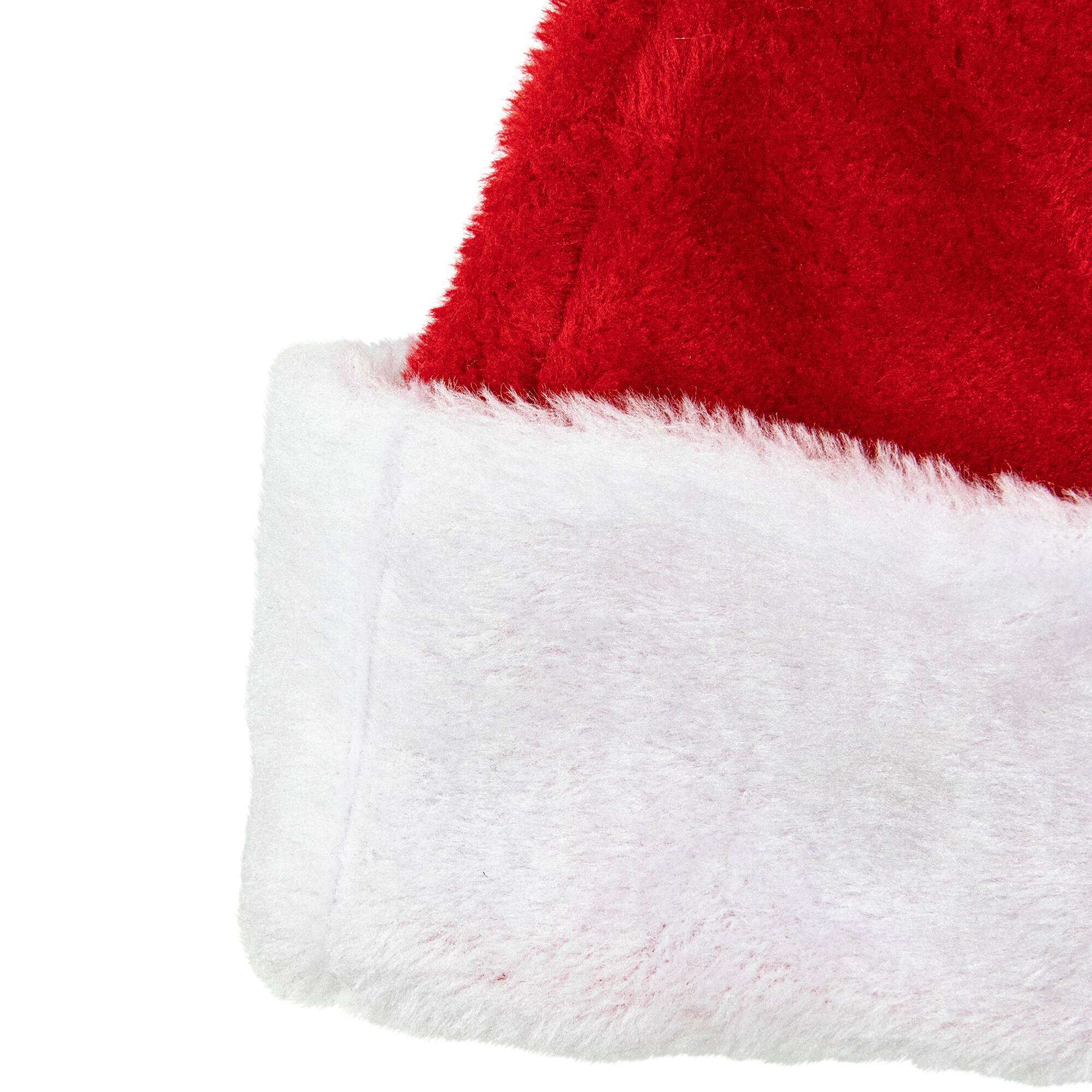 17&#x22; Traditional Red &#x26; White Santa Hat, Adult Large