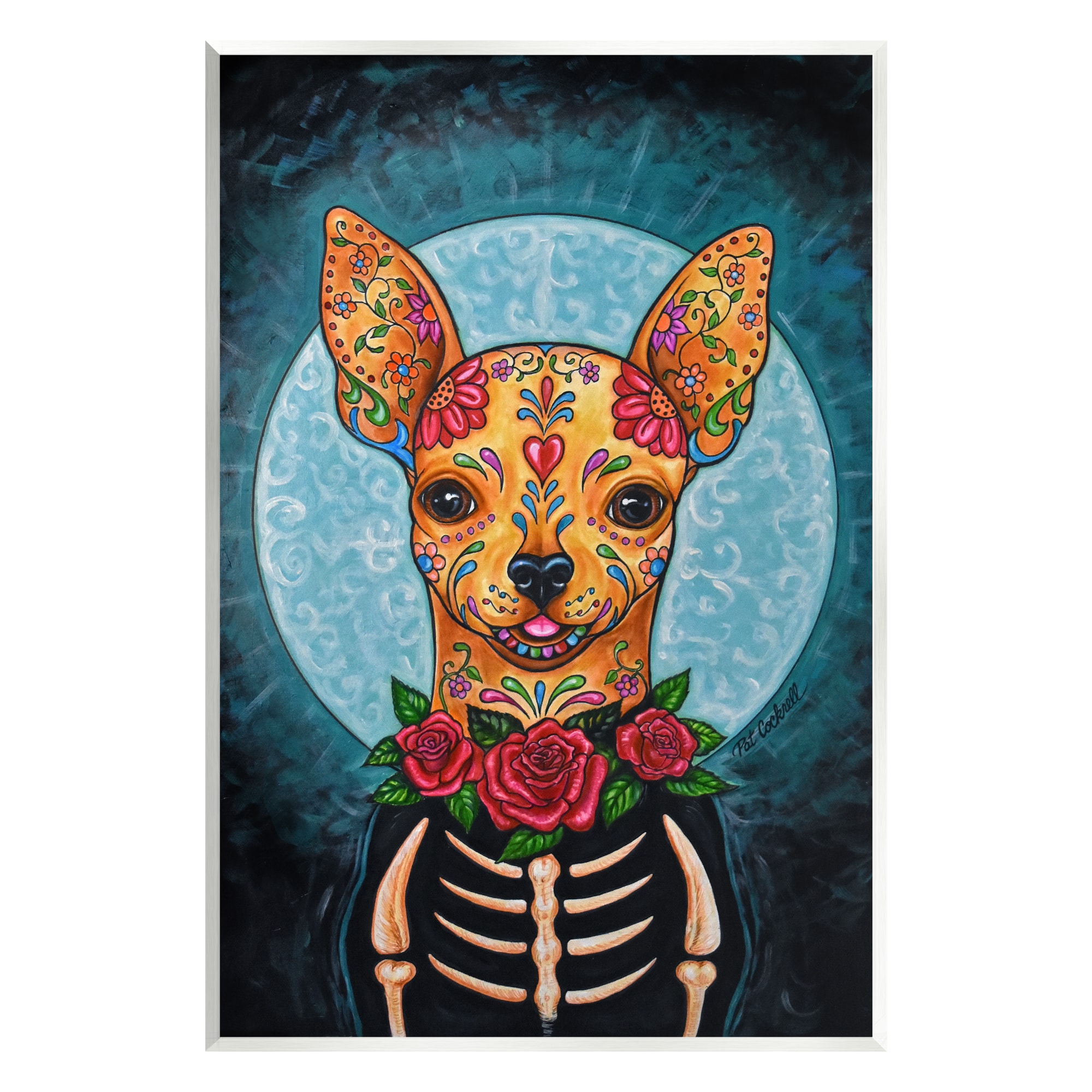 Stupell Industries Day of Dead Chihuahua Wall Plaque Art