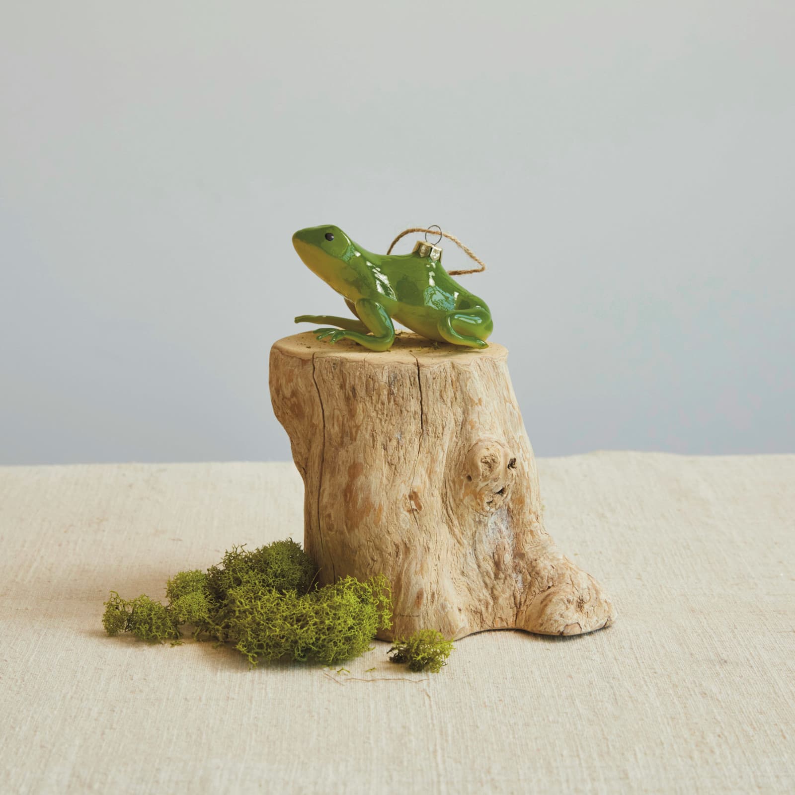 Hello Honey&#xAE; Green Hand-Painted Glass Frog Ornament