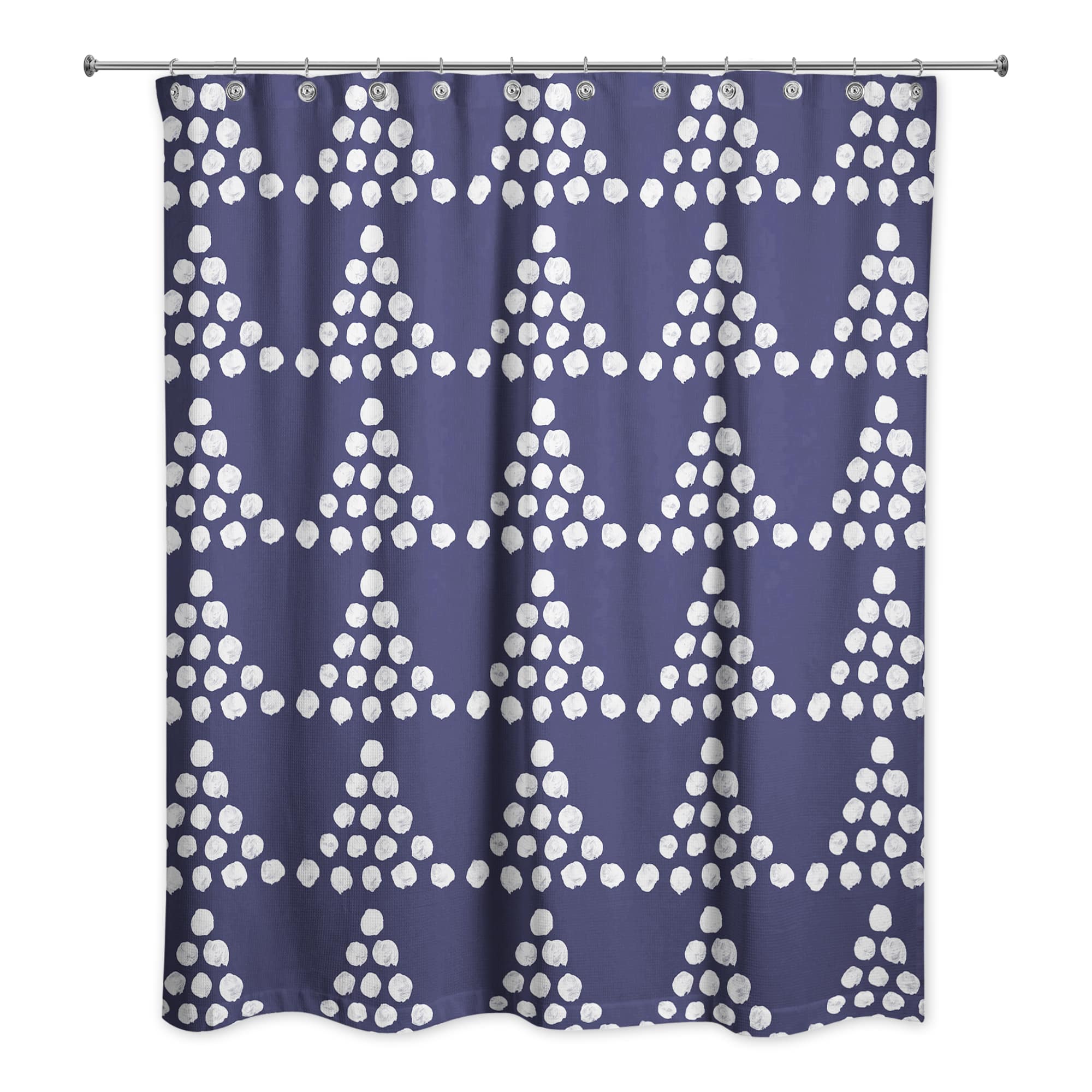 Stacked Triangle Dots Shower Curtain