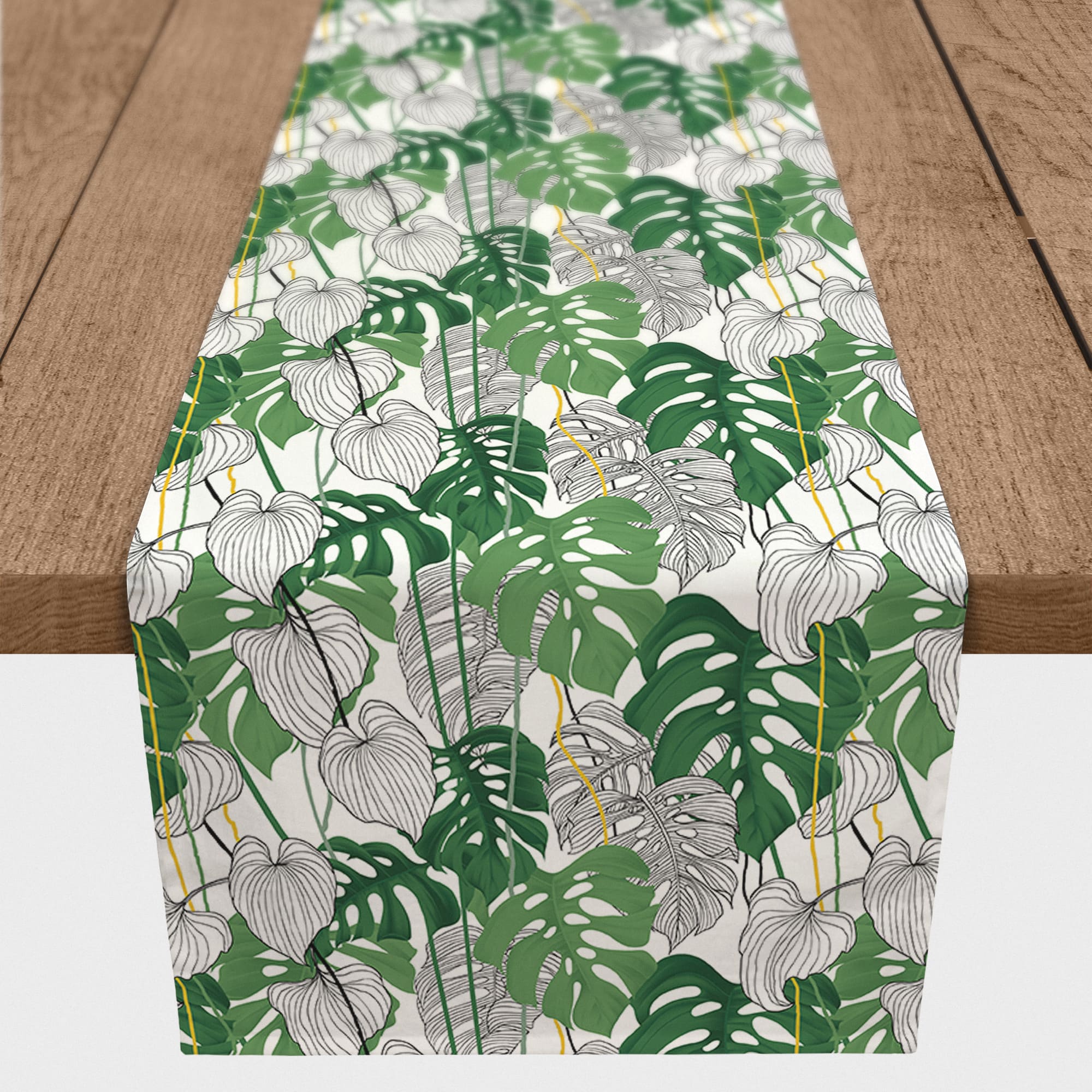 Green Palms Outdoor Table Runner