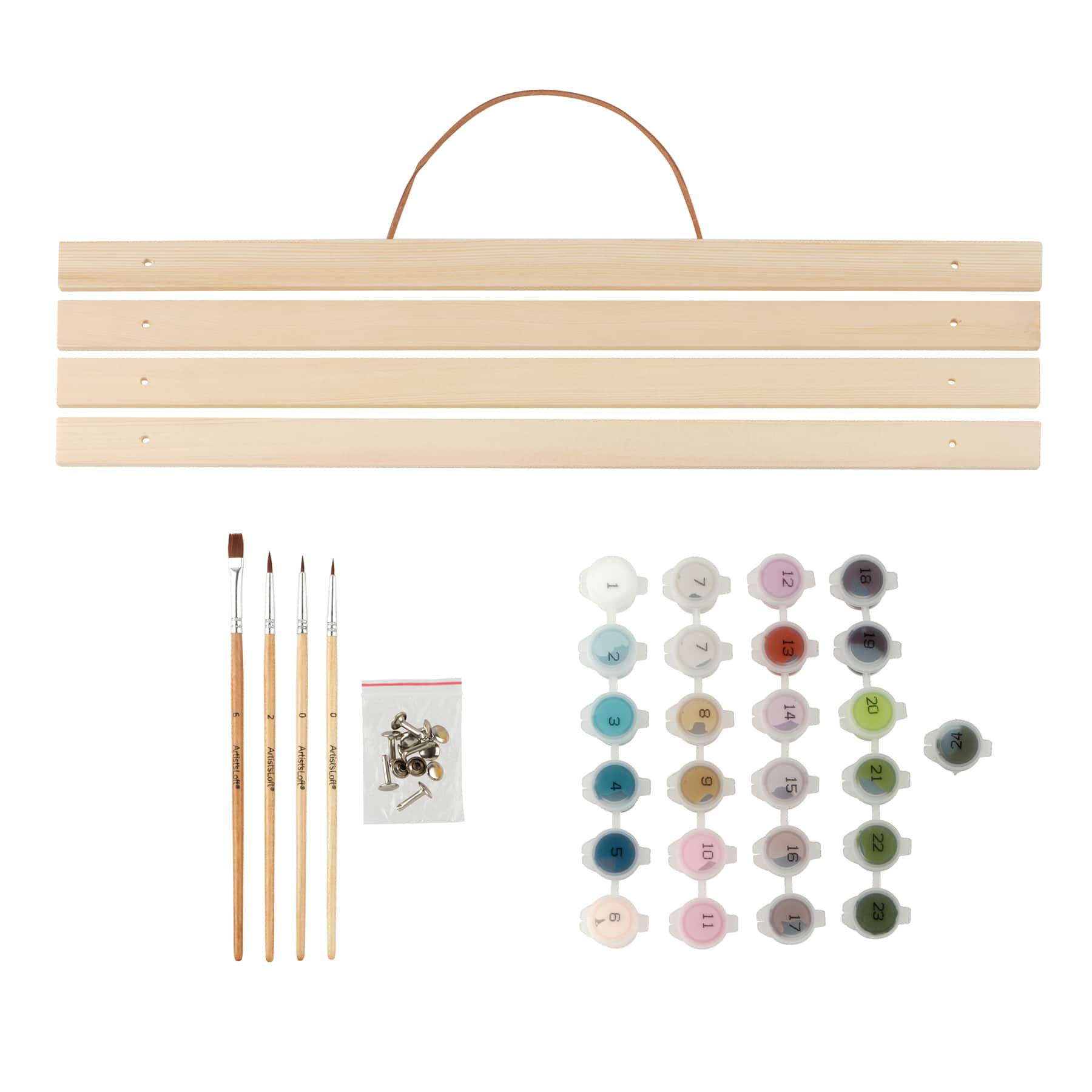 16" x 20" Brooklyn Bridge Paint-by-Number Kit with Wood Display Hanger by Artist's Loft®