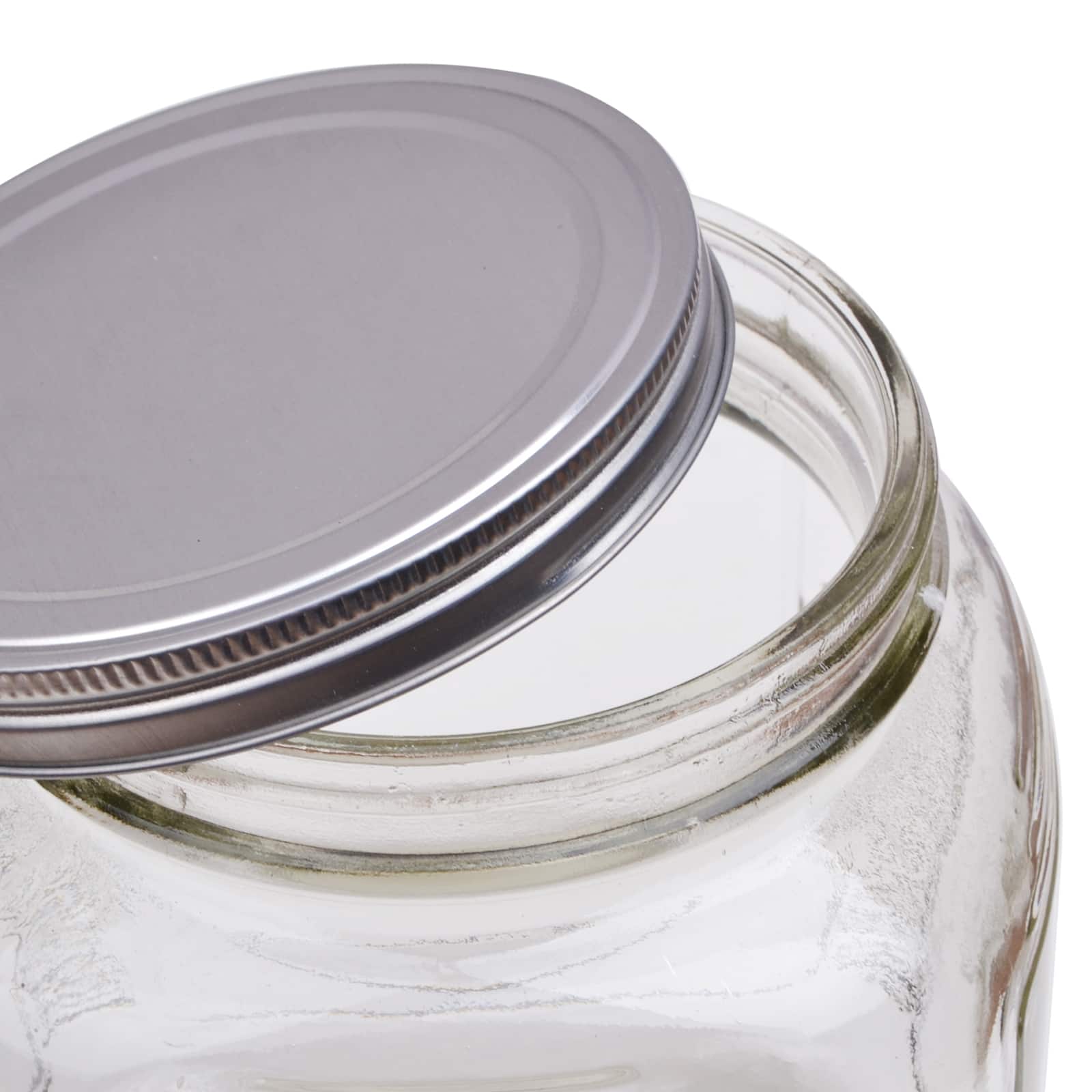 12 Pack: 6.75&#x22; Glass Square Cracker Jar by Ashland&#xAE;