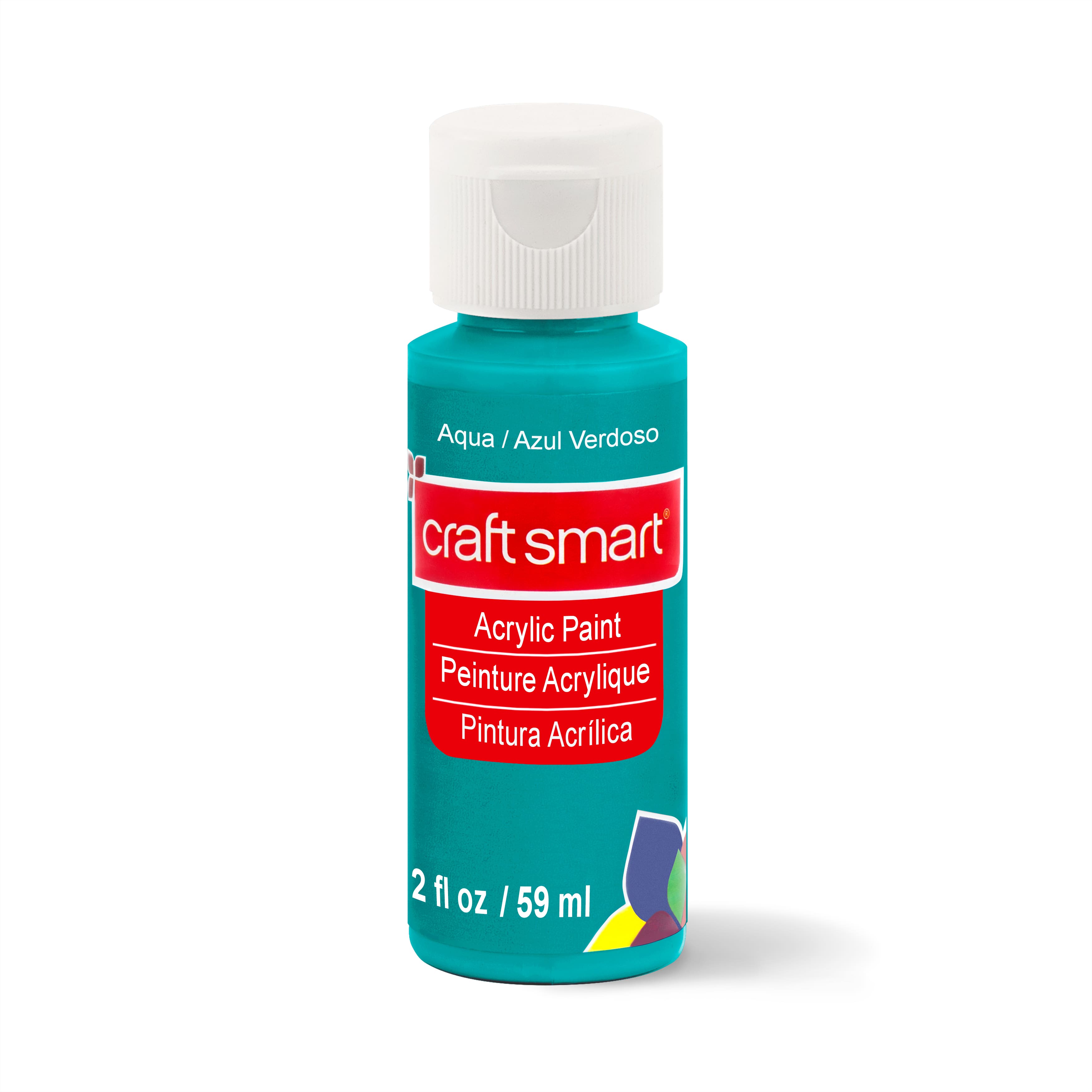 12 Pack: 2 oz Acrylic Paint by Craft Smart® in Aqua Blue | 2 fl oz | Michaels®