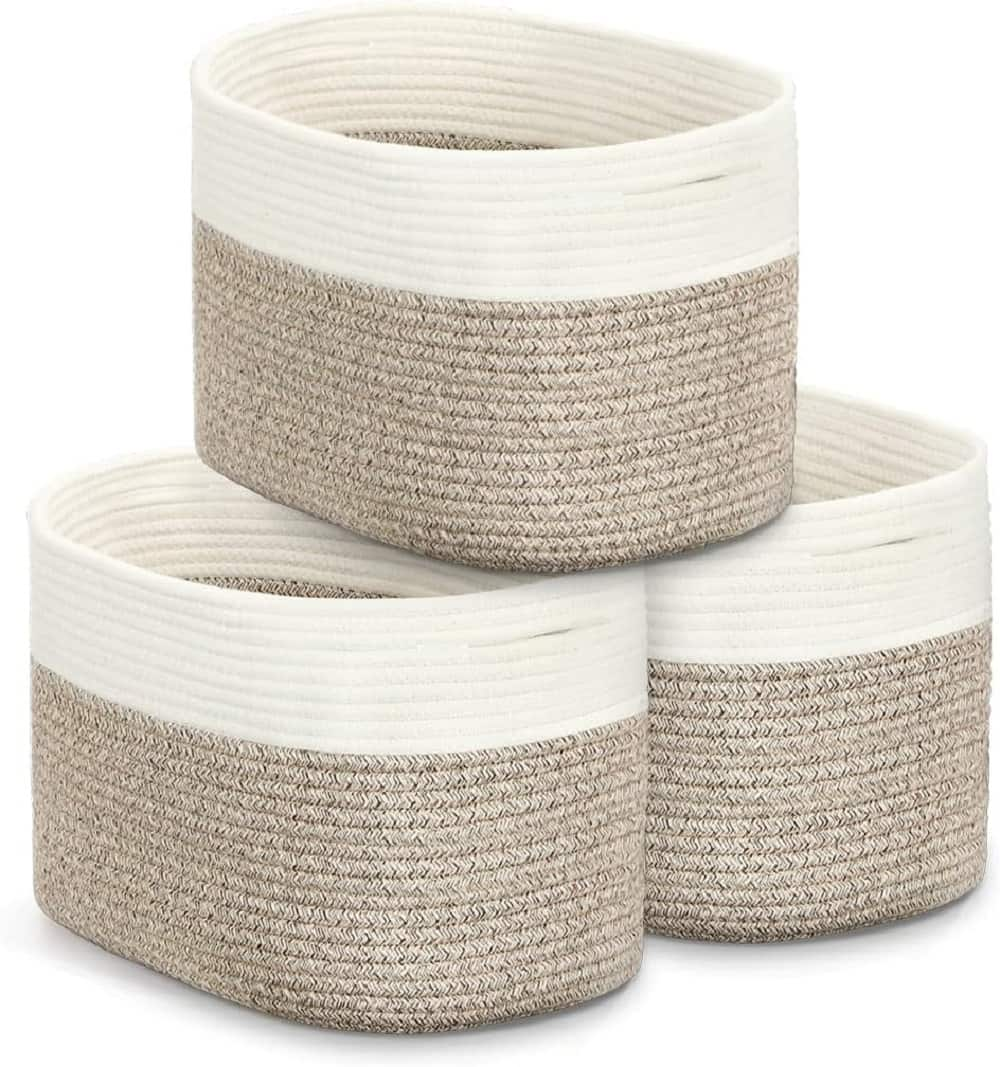 NEX&#x2122; Cotton Rope Storage Baskets, 3ct.