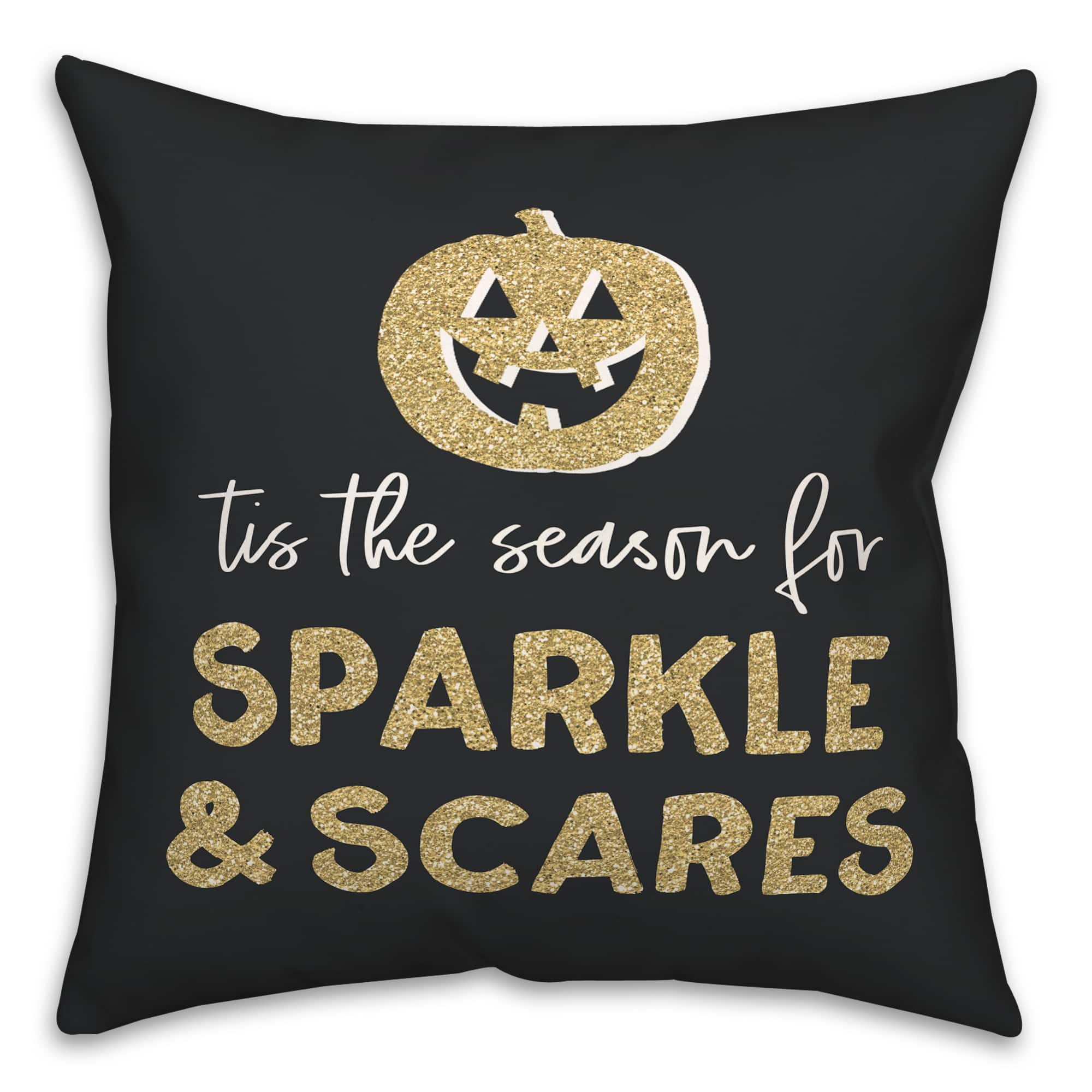 Sparkle &#x26; Scares Throw Pillow