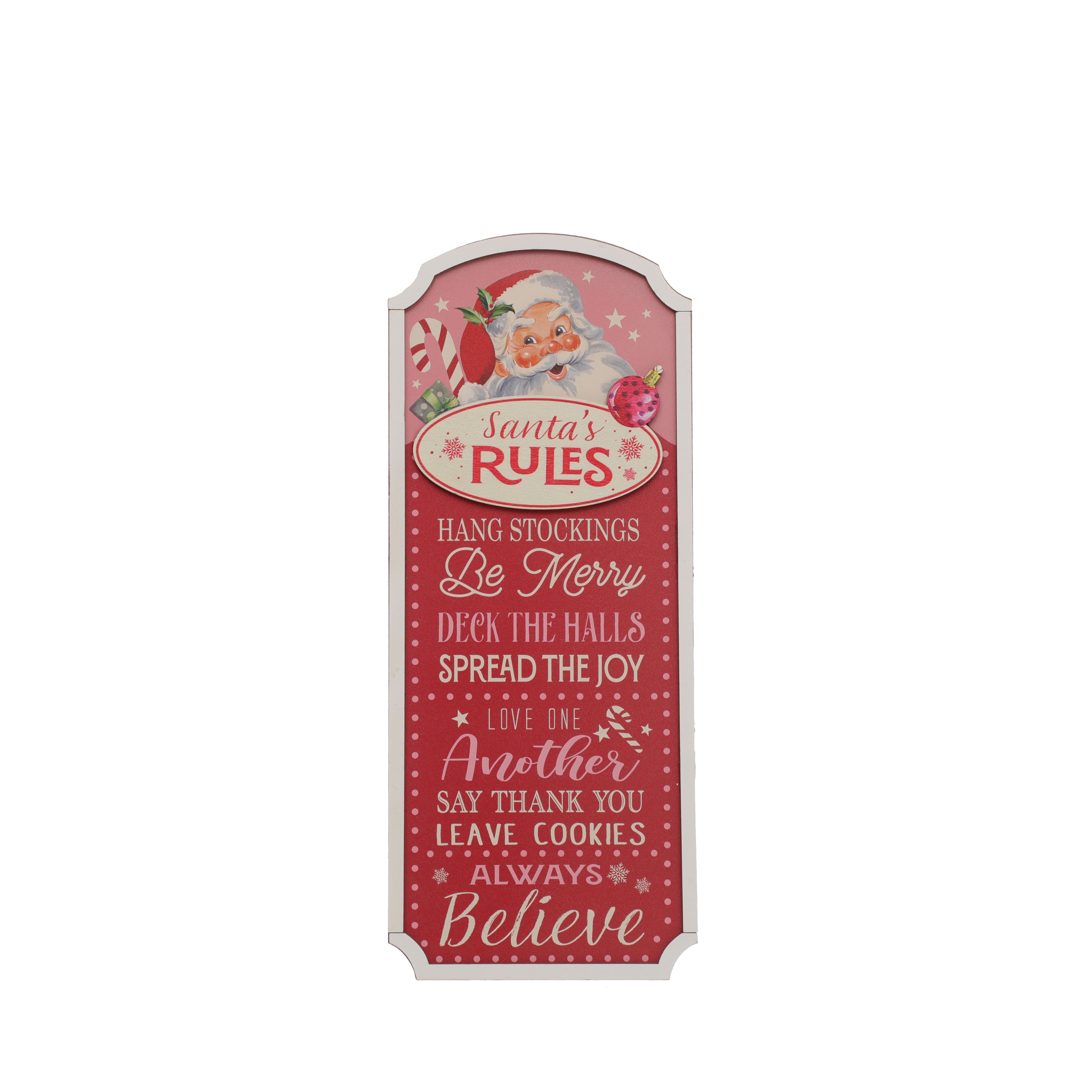 10.75&#x22; Santa&#x27;s Rules Tabletop Sign by Ashland&#xAE;