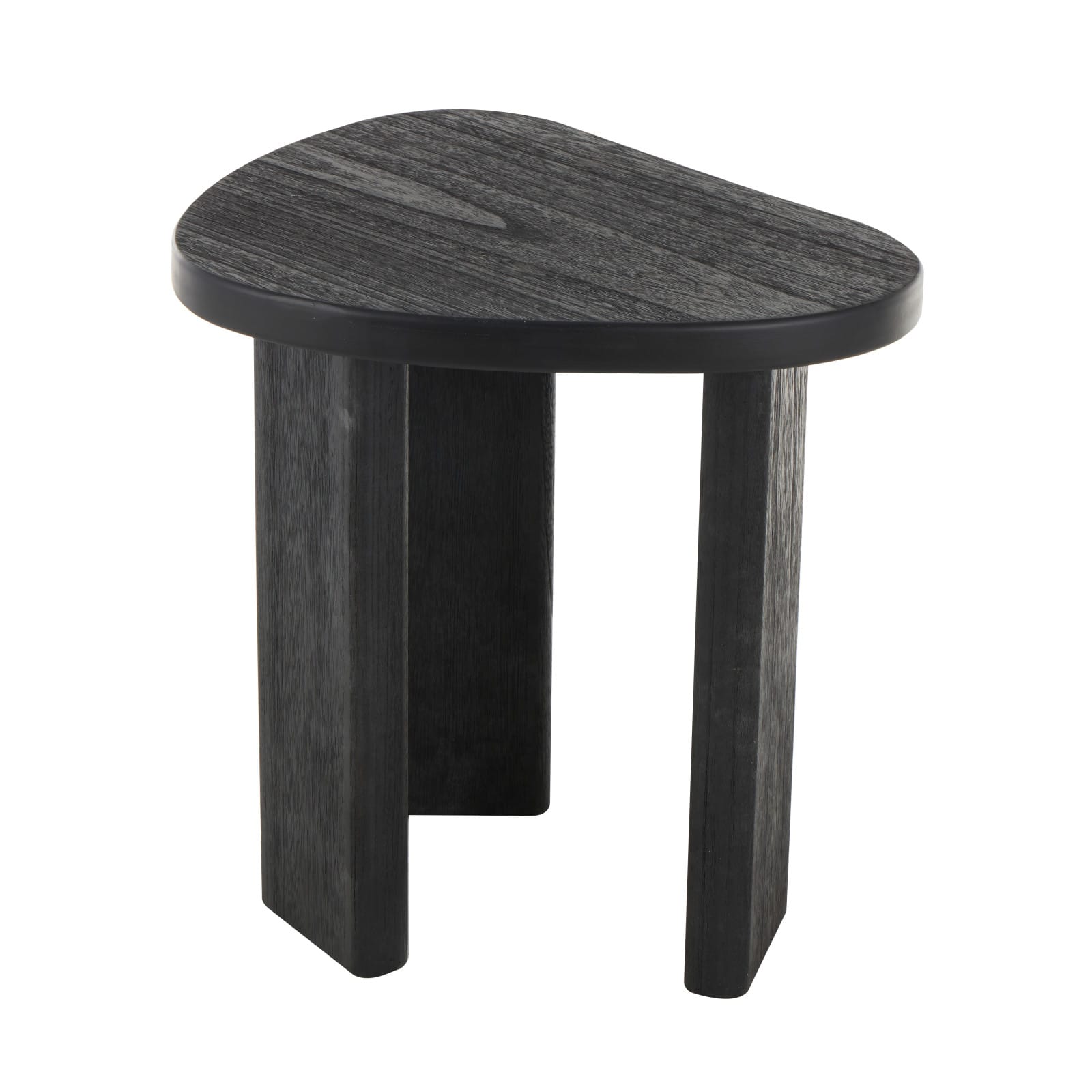 20" Black Handmade Heart Inspired Side End Accent Table
