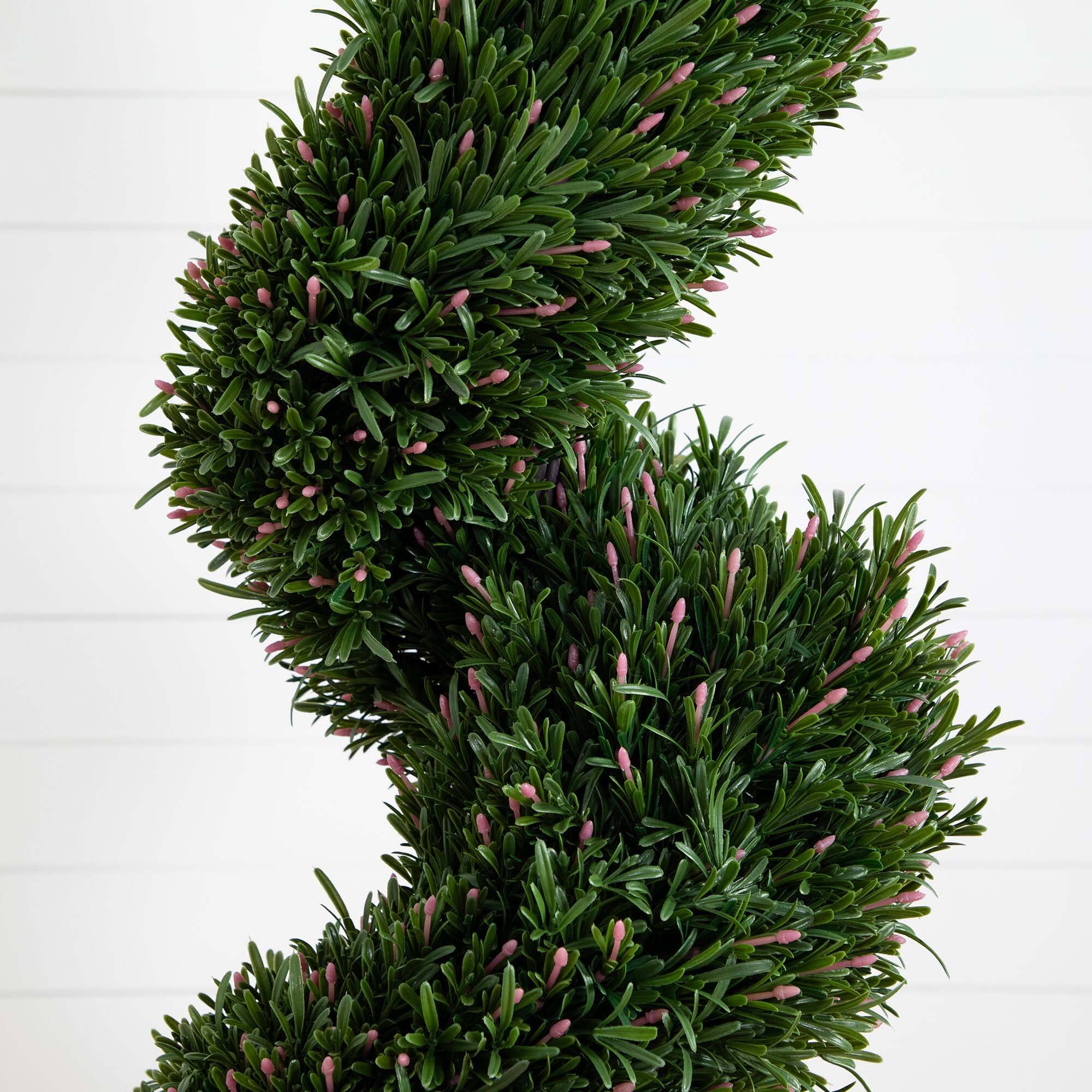 8ft. Potted Artificial Rosemary Spiral Topiary Tree
