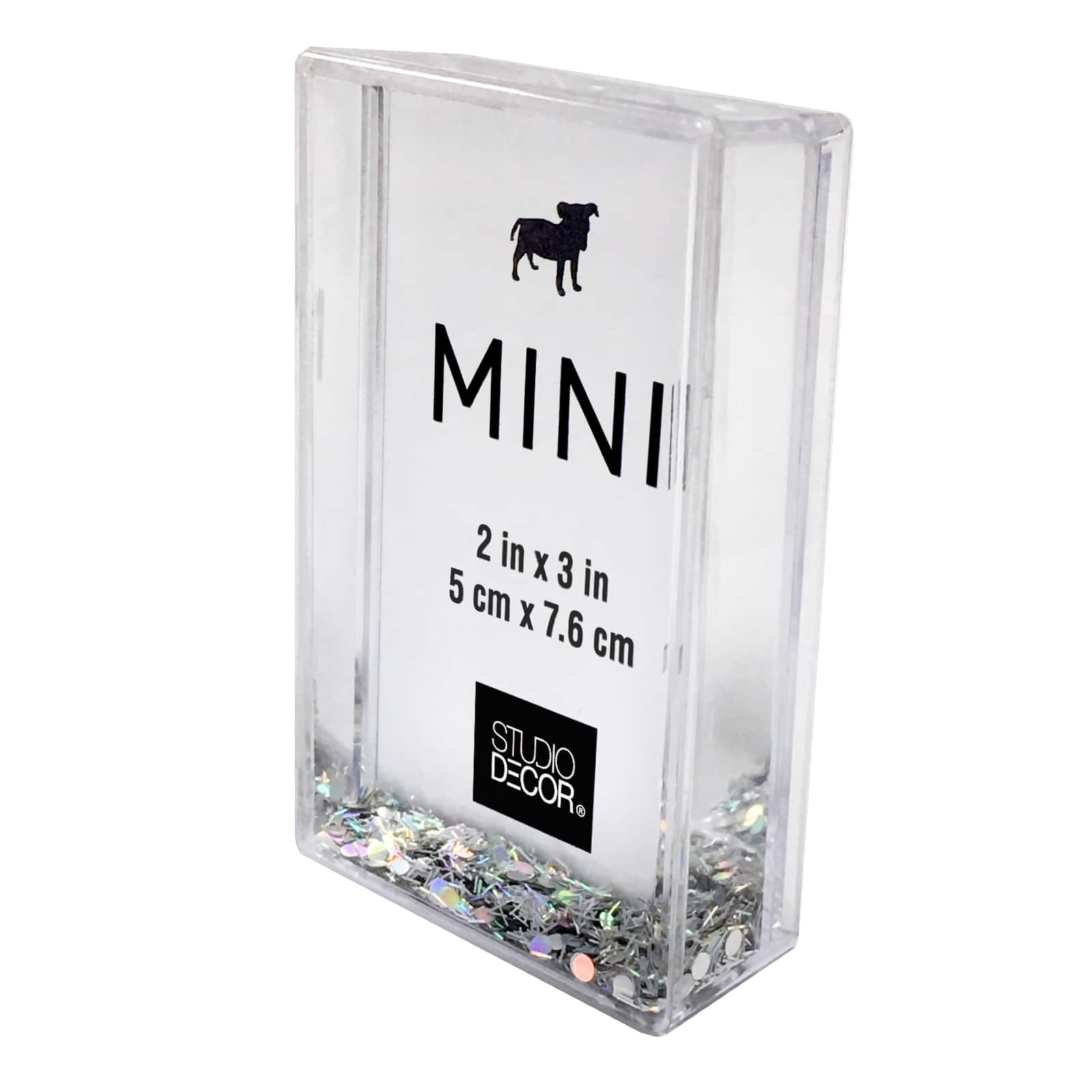 24 Pack: Silver Glitter 2" x 3" Mini Frame by Studio Décor®